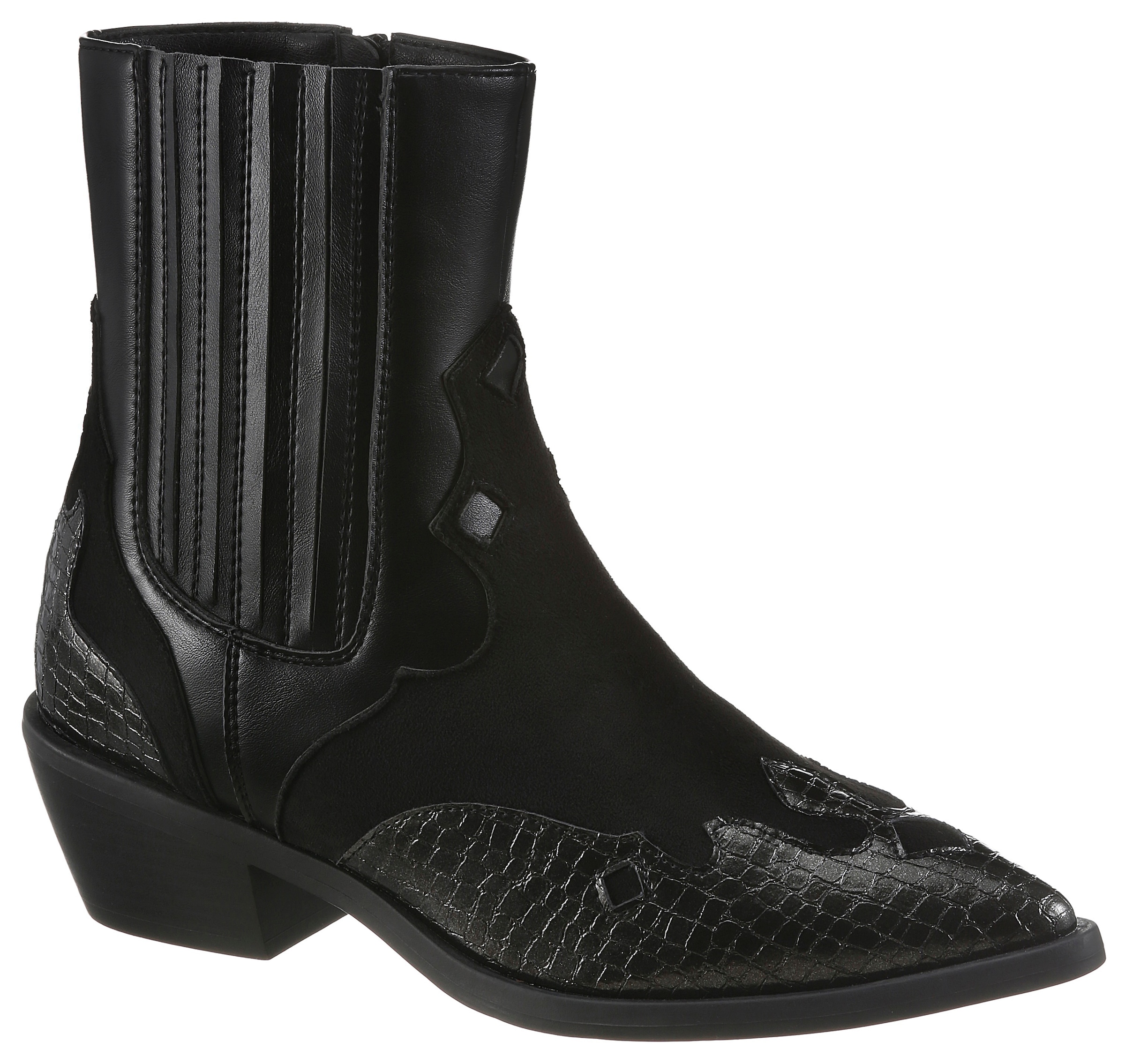 Aniston SHOES Westernstiefelette  Cowboystiefelette mit Stretch - NEUE KOLLEKTION