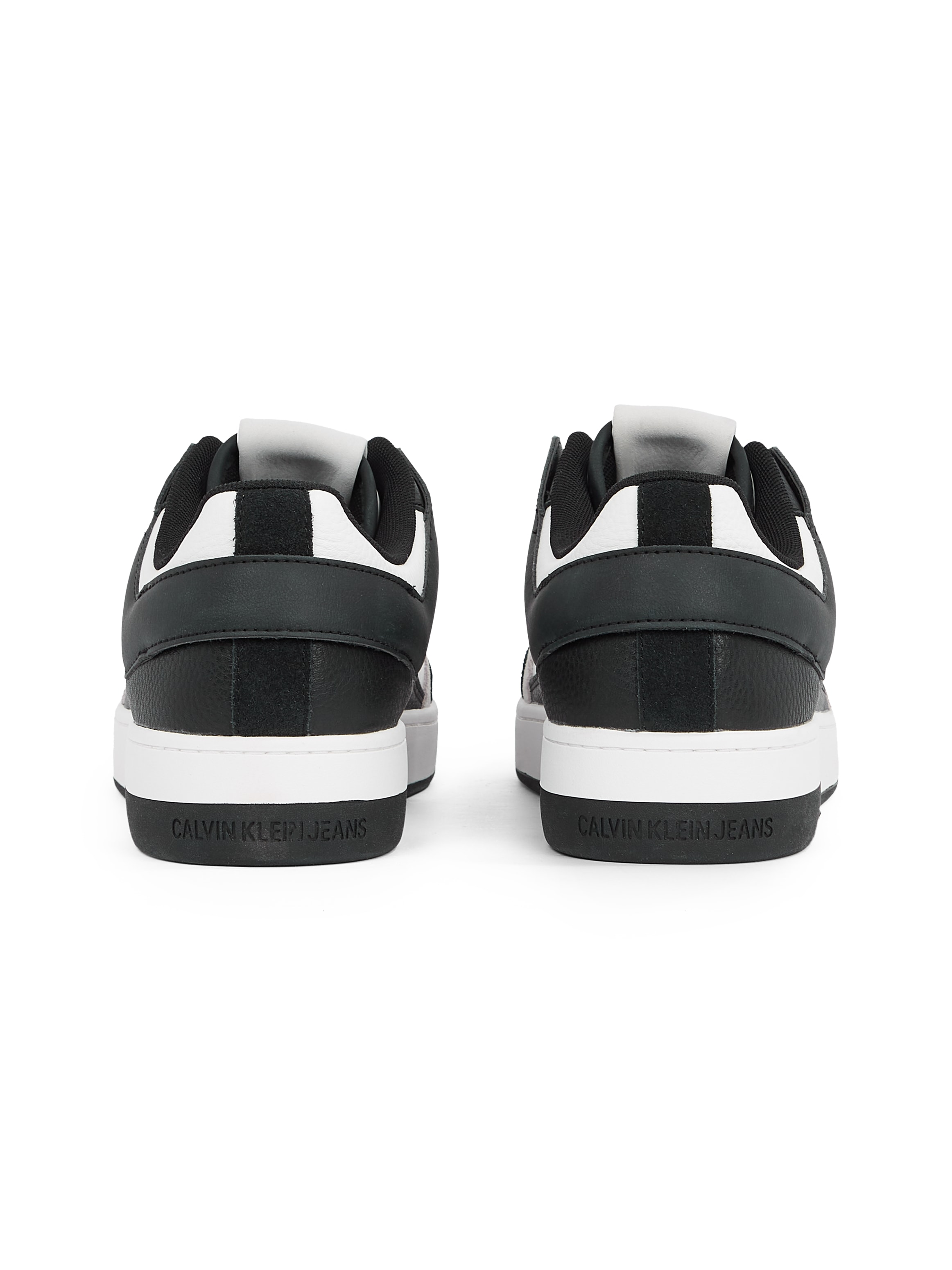 Calvin Klein Jeans Sneaker »BASKET CUP LOW LACEUP LTH MIX«, Basket-Sneaker, Schnürschuh, Halbschuh, Freizeitschuh mit CK Logo