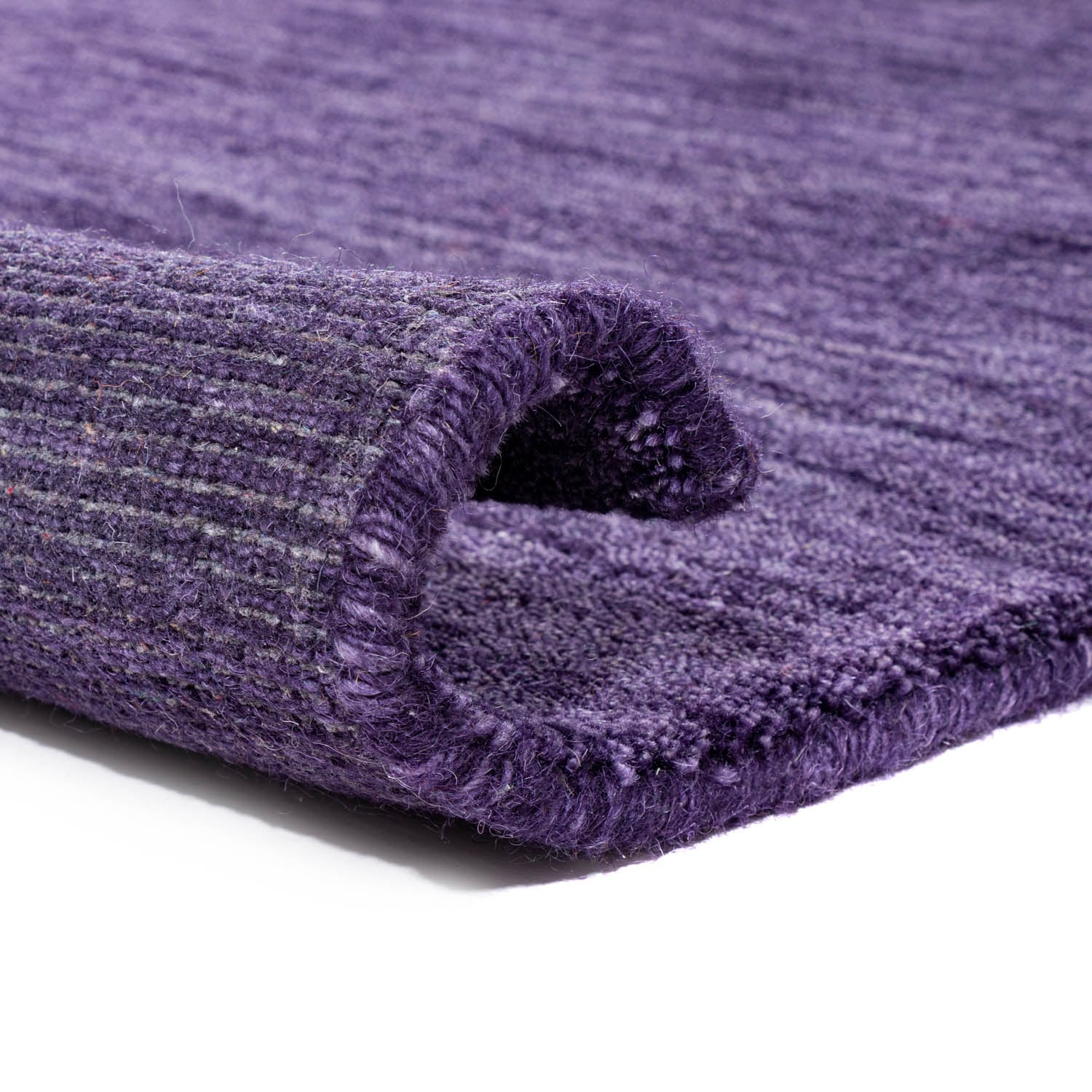 morgenland Wollteppich »Uni - Gabbeh Teppich - Softy«, quadratisch, 1,6 mm Höhe, Gabbeh Optik, Uni Farben, reine Wolle, sehr weicher Flor, Wohnzimmer