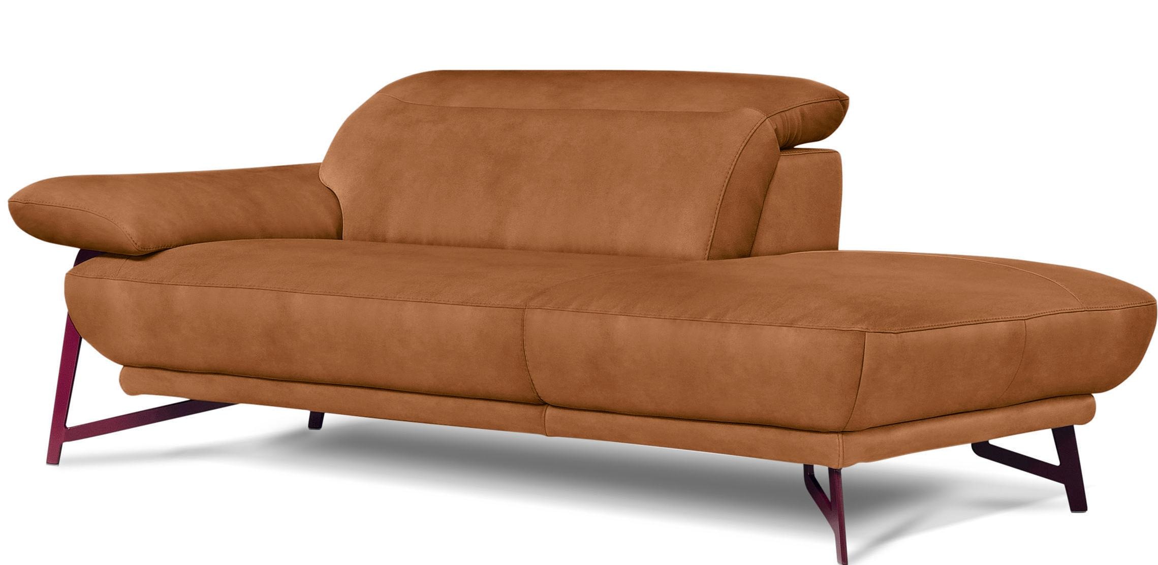Egoitaliano Polstergarnitur »Anais, Design mit hohem Sitzkomfort für mehr Bequemlichkeit«, Set: bestehend aus Sofa und Ottomane, inkl. Kopfteilverstellung