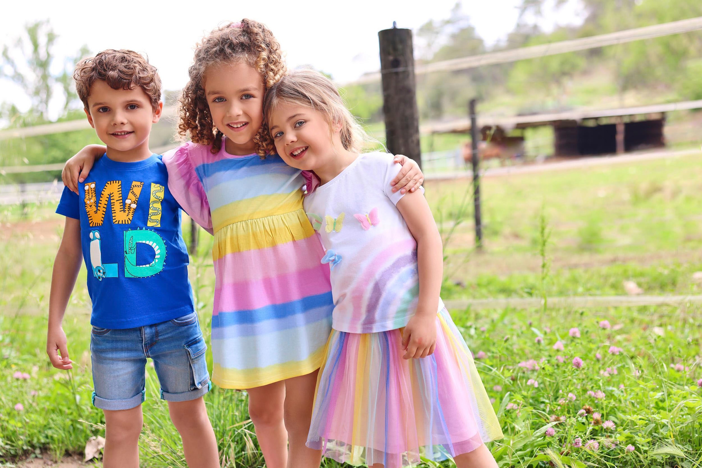 Blue Seven Sweatkleid 1 tlg. tlg. mit süßem Volants an den leicht überschnittenen Schultern