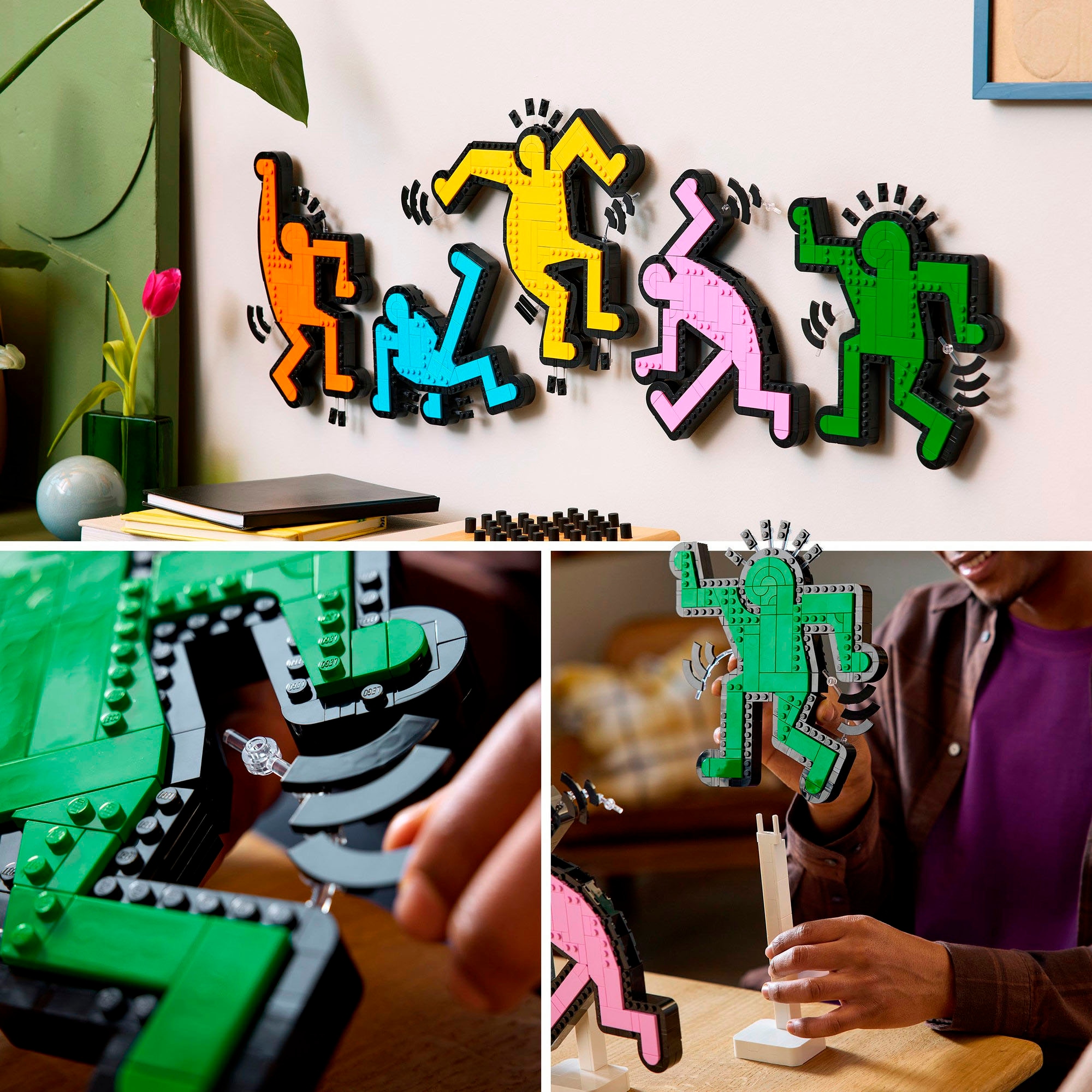 LEGO® Konstruktionsspielsteine »Keith Haring – Tanzende Figuren (31216), LEGO ART«, (1773 St.)