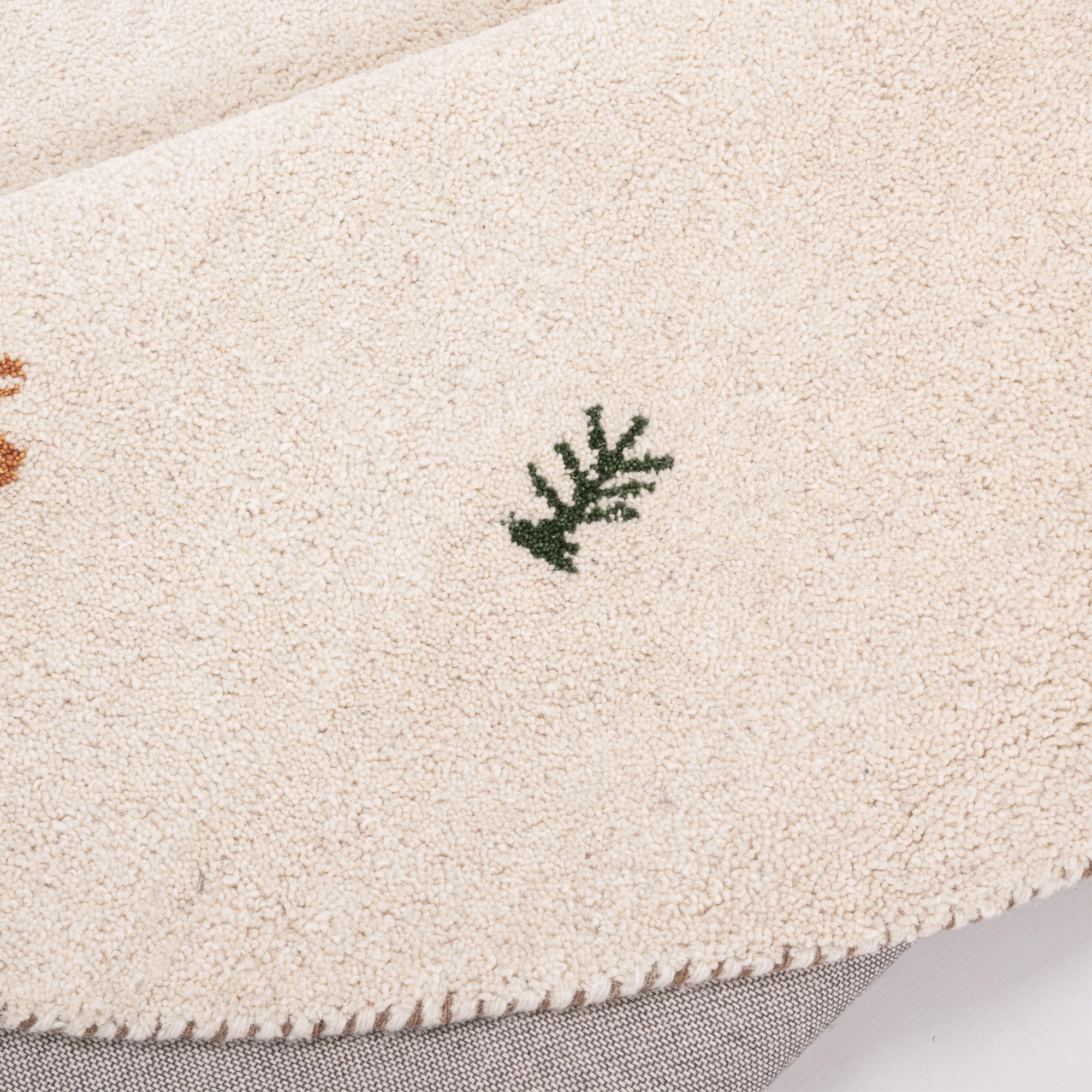 THEKO Wollteppich »Gabbeh Motiv, Handgefertigt, Teppich, Tiermotiv, reine Wolle« rund 14 mm Höhe reine Wolle, Wohnzimmer, Schlafzimmer, Esszimmer