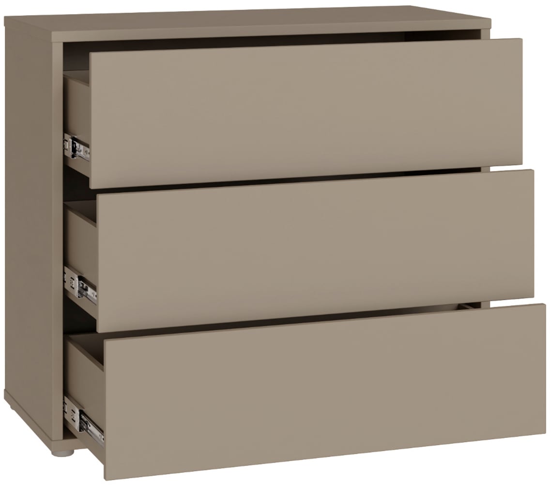 FORTE Kommode »Alice Springs, Kommode, 3 Schubkästen B/H/T 94,8/83,1/41,5« Schubkästen mit Vollauszug, grifflos,Push to open