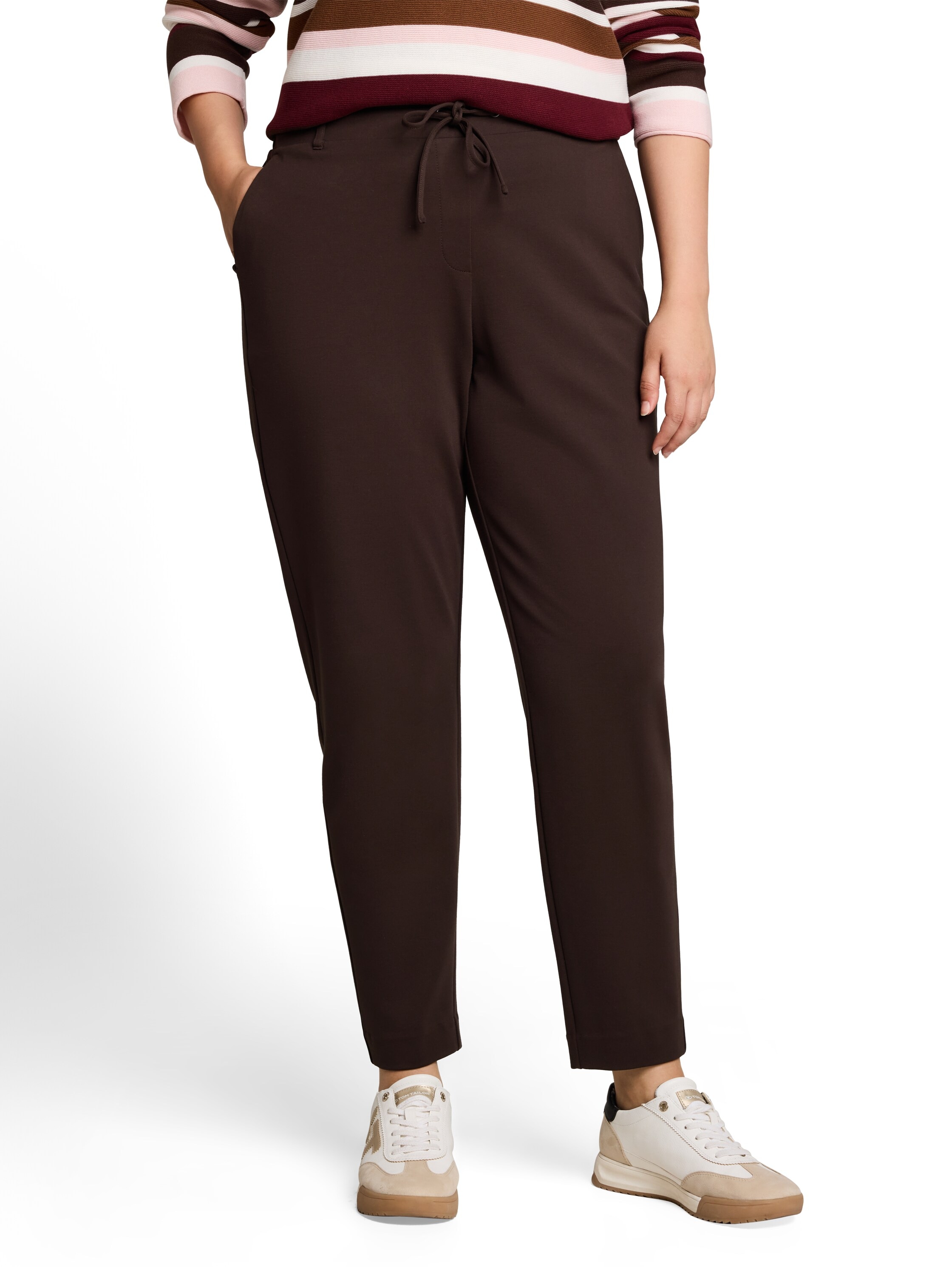 TOM TAILOR PLUS Jerseyhose mit Stretch, auch in großen Größen