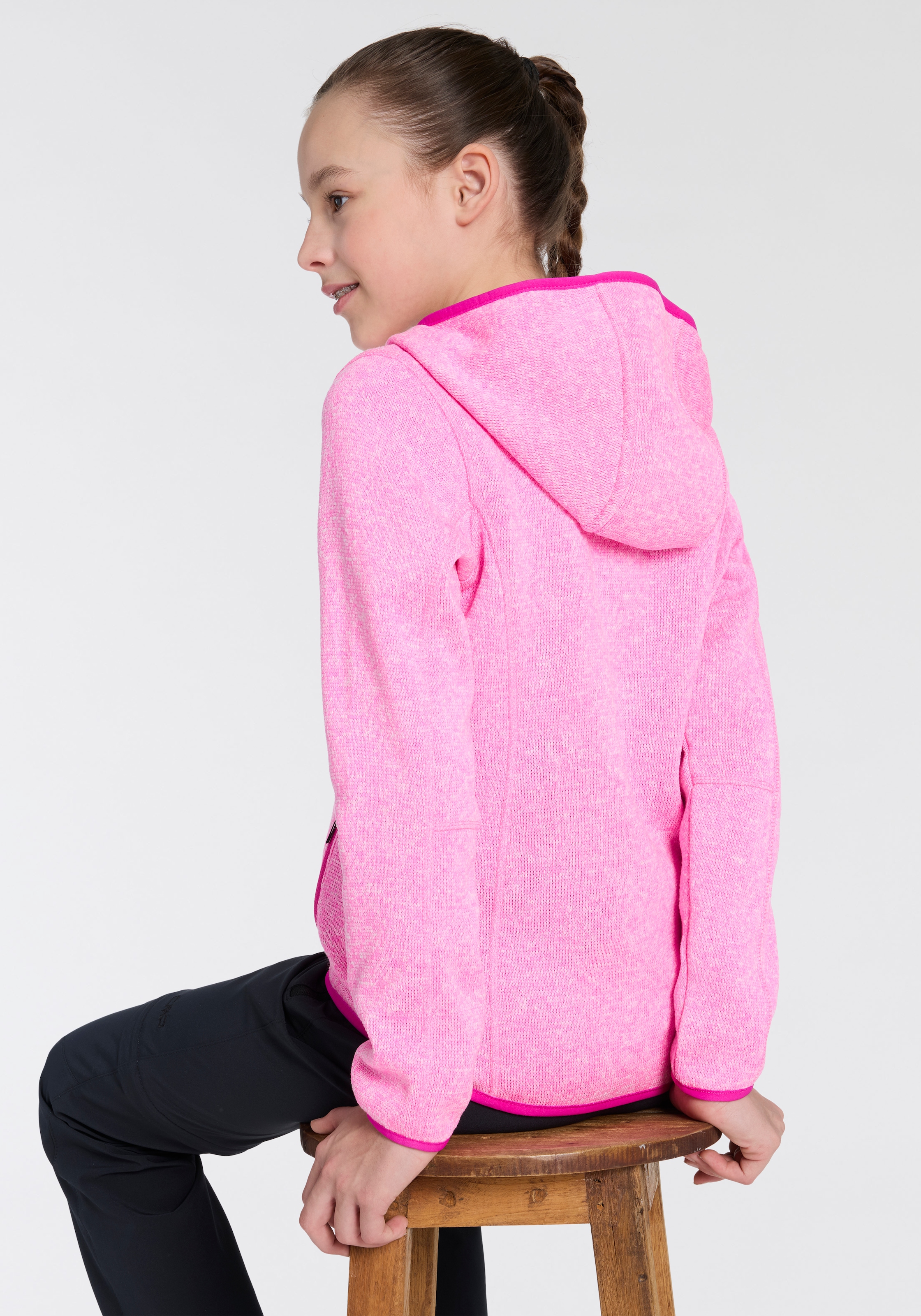 CMP Fleecejacke, mit Kapuze, Wärmend & Atmungsaktiv & Schnell trocknend & für Kinder