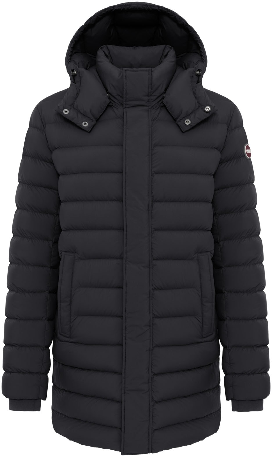 Colmar Daunenjacke mit Kapuze mit abnehmbarer Kapuze, Seitenschlitze mit Reißverschluss