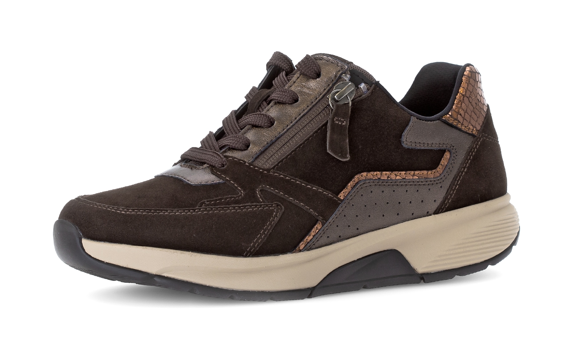Gabor Rollingsoft Keilsneaker, Schnürer, Halbschuh, Freizeitschuh mit zusät günstig online kaufen
