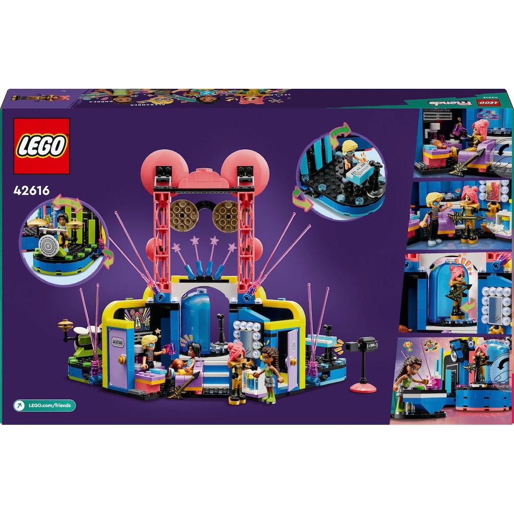 LEGO® Konstruktionsspielsteine »Talentshow in Heartlake City (42616), LEGO Friends«, (669 St.), Made in Europe