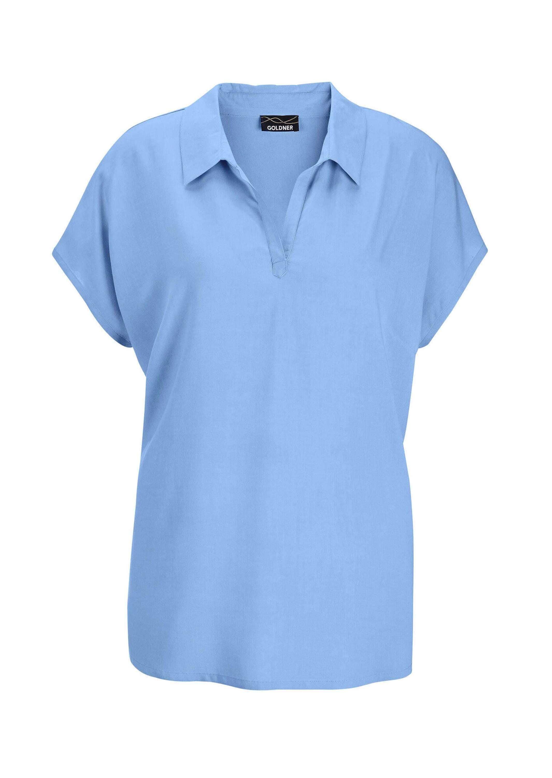 GOLDNER Klassische Bluse "Kurzgröße Uni Bluse mit Hemdkragen" superangenhme günstig online kaufen
