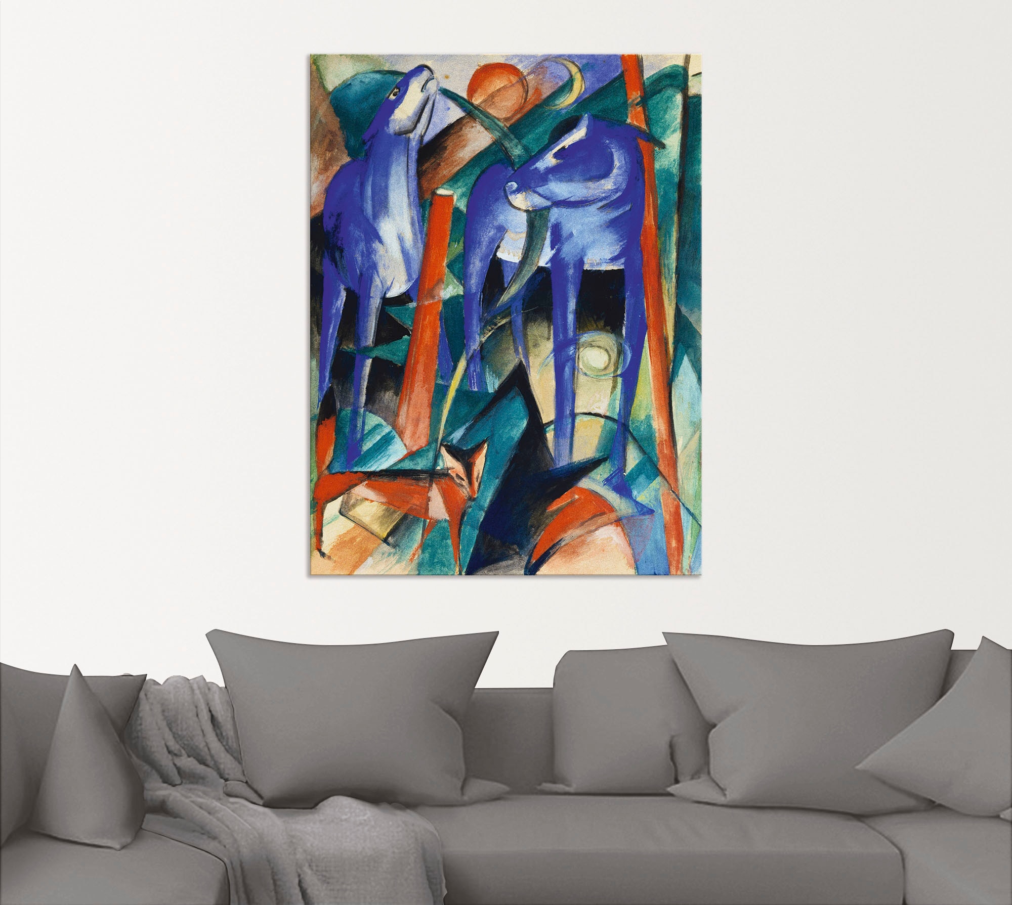 Artland Wandbild »Drei Fabeltiere. 1913«, Animal Fantasy, (1 St.), als Alubild, Leinwandbild, Wandaufkleber oder Poster in versch. Größen