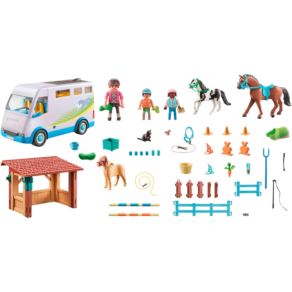 Playmobil® Konstruktions-Spielset »Mobile Reitschule (71493), Horses of Waterfall«, (109 St.)