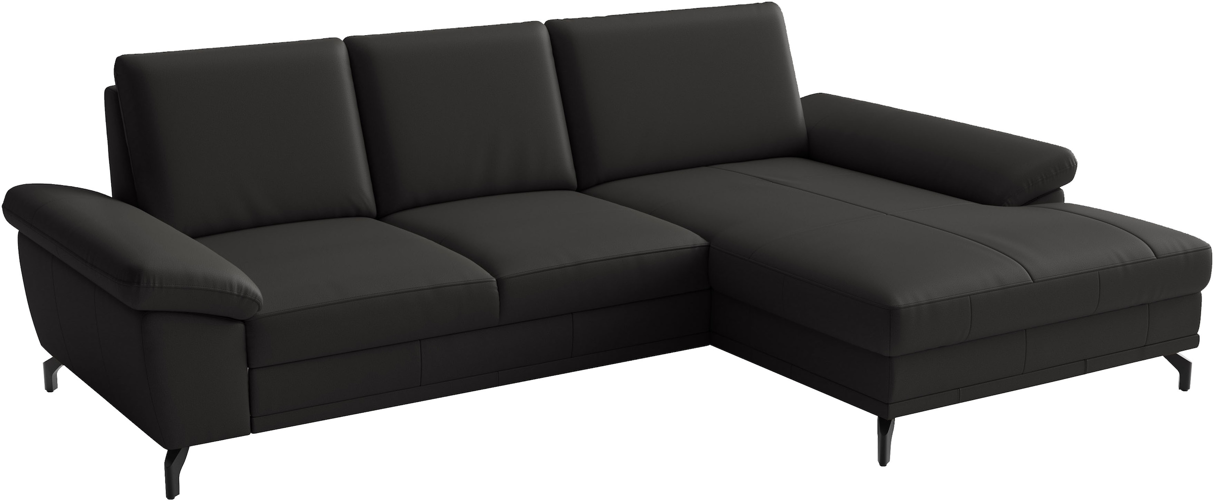 sit&more Ecksofa »Chelsea L-Form, B: 264 cm, Leder« optional mit Bettfunktion und Bettkasten
