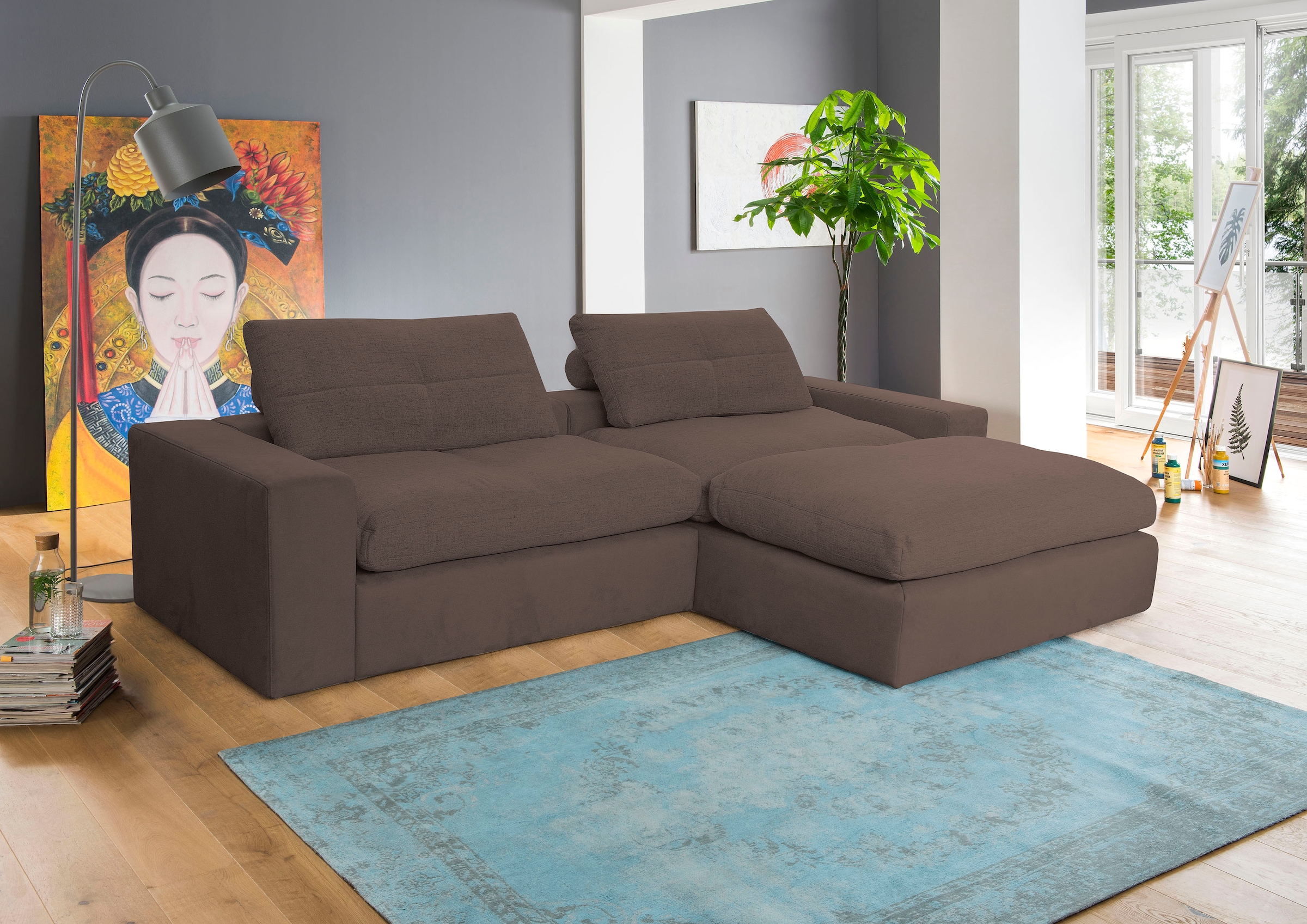 alina Ecksofa »Sandy« su losen Sitz- ir Rück...