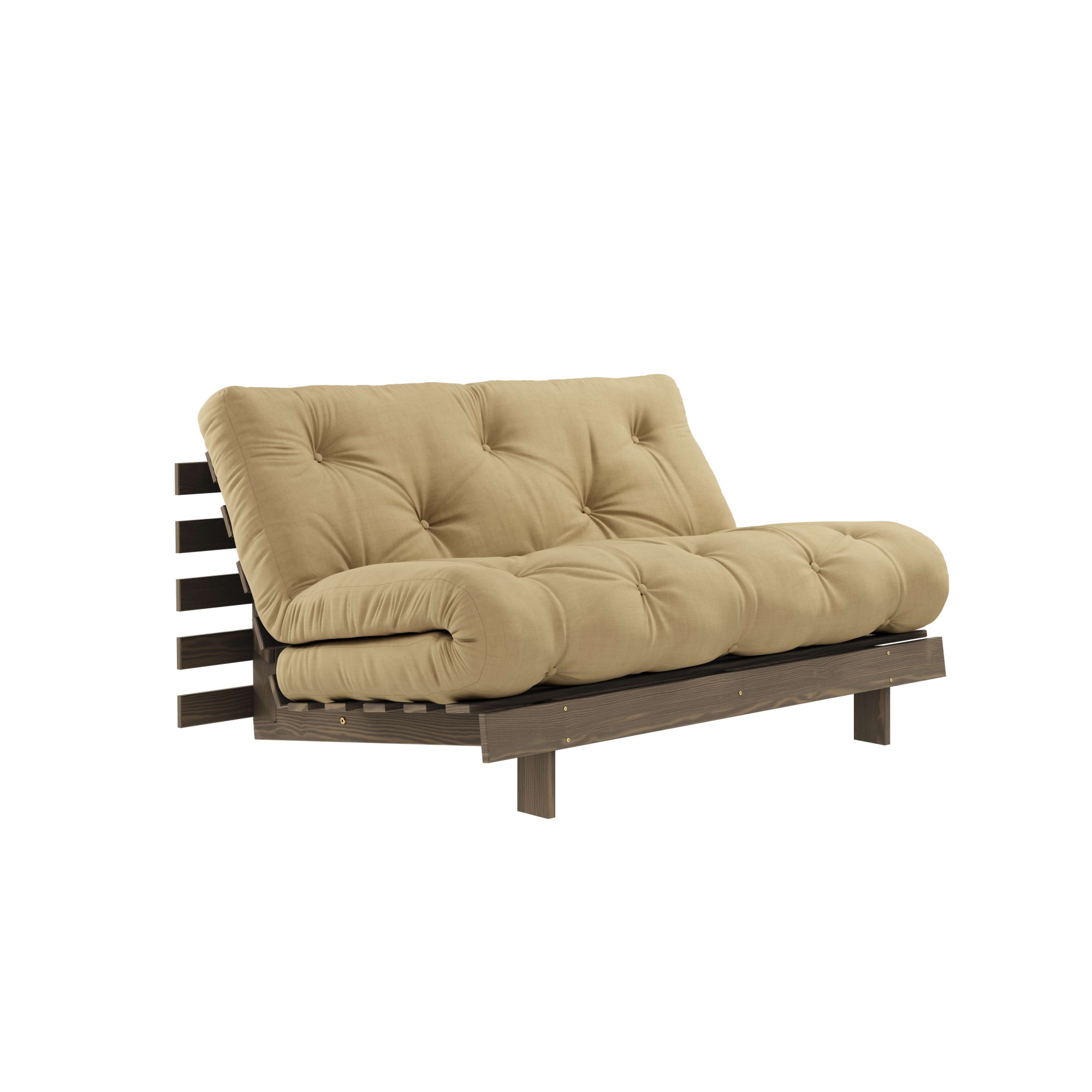 Karup Design Daybett "Roots Sofa Bed, Schlafsofa, Bettfunktion, FSC-Massivholz" Inkl. Futonmatratze, Made in Europe, langlebig, B: 140 oder 160 cm