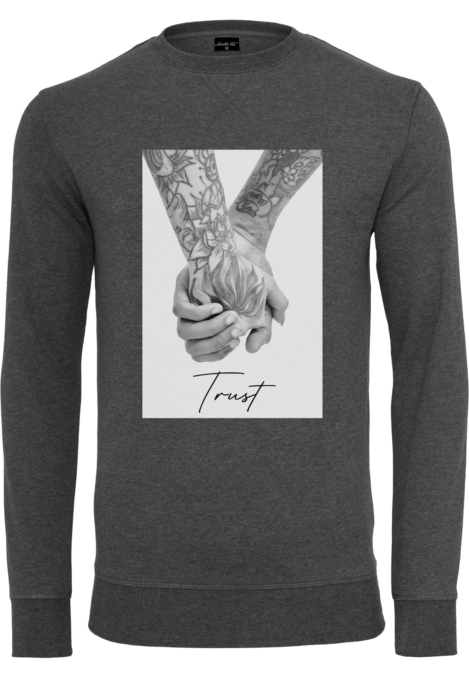 MisterTee Rundhalspullover "MisterTee Herren Trust 2.0 Crewneck" 1 Stk. tlg günstig online kaufen
