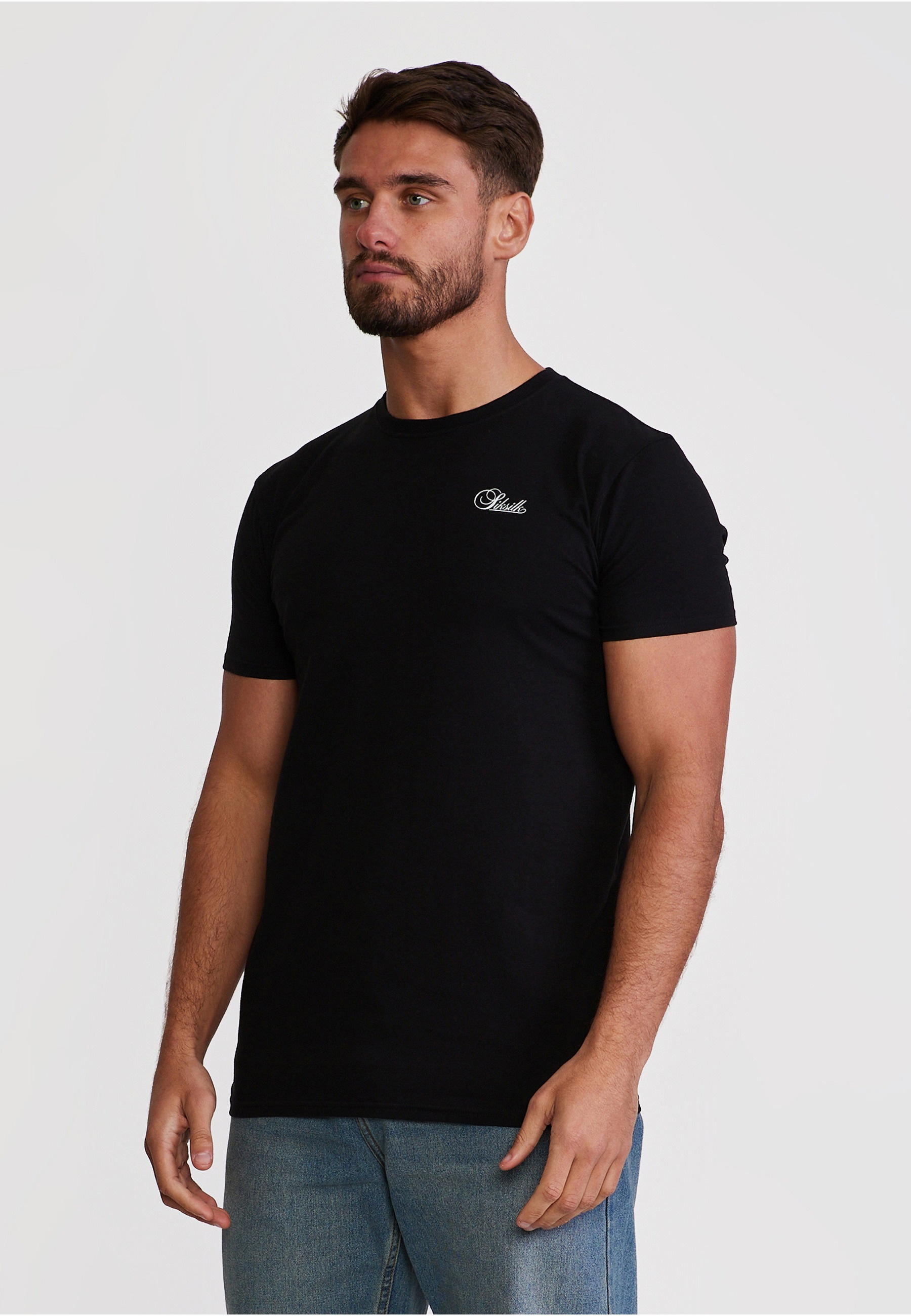 Siksilk T-Shirt »SikSilk Pack of 3 Muscle Fit T-Shirts« 1