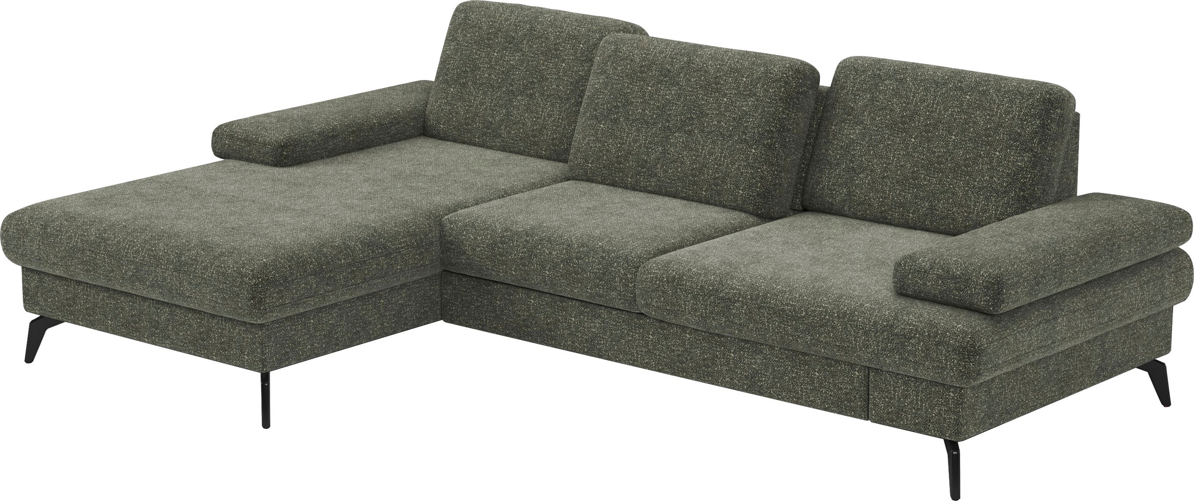 sit&more Ecksofa »Morris L-Form, inkl. Sitztiefenverstellung«, wahlweise mit Armteilverstellung, Bettfunktion & Bettkasten