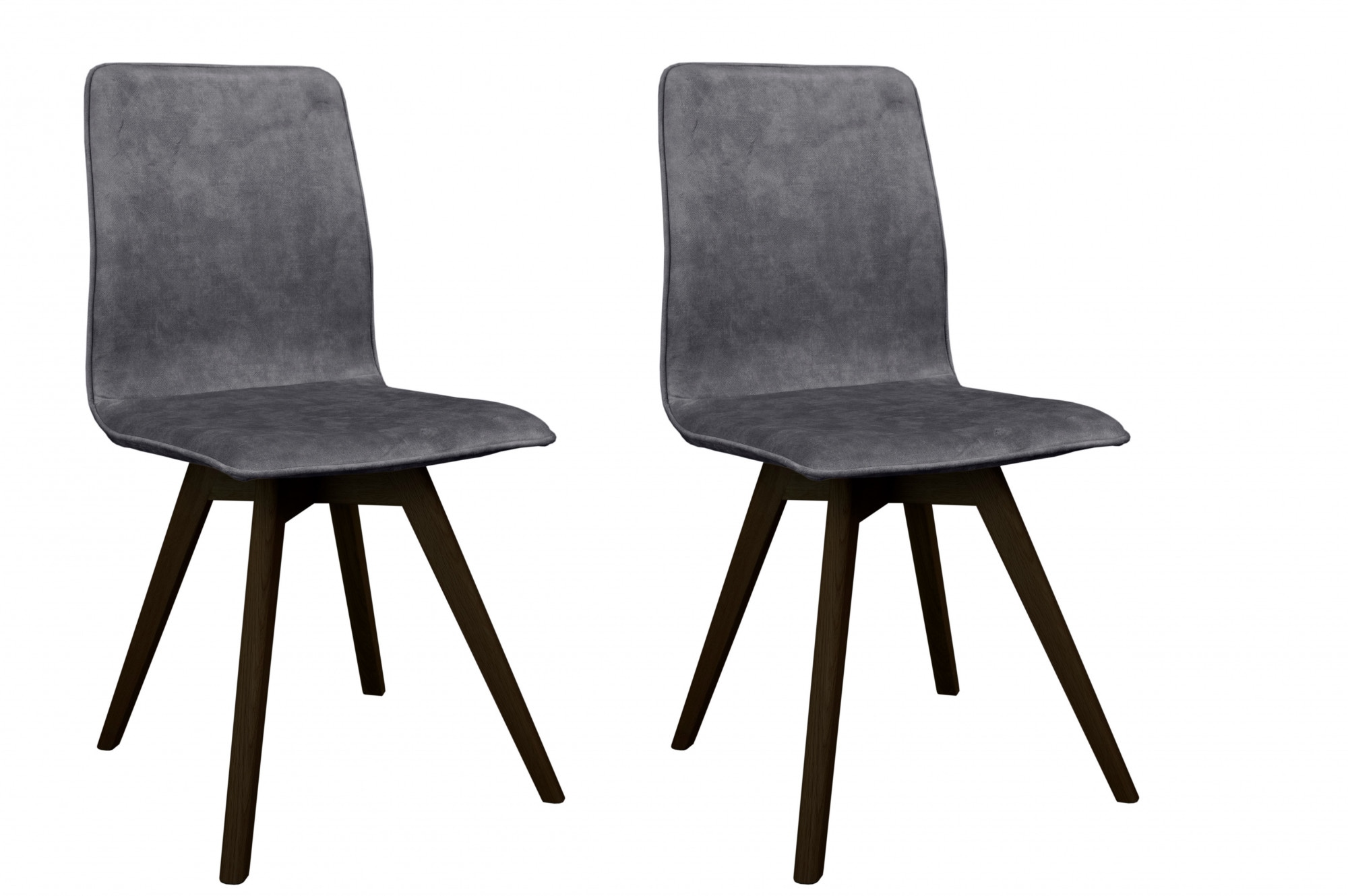 andas Esszimmerstuhl "Rania", (Set), 2 St., Samtvelours, Massivholzgestell, günstig online kaufen