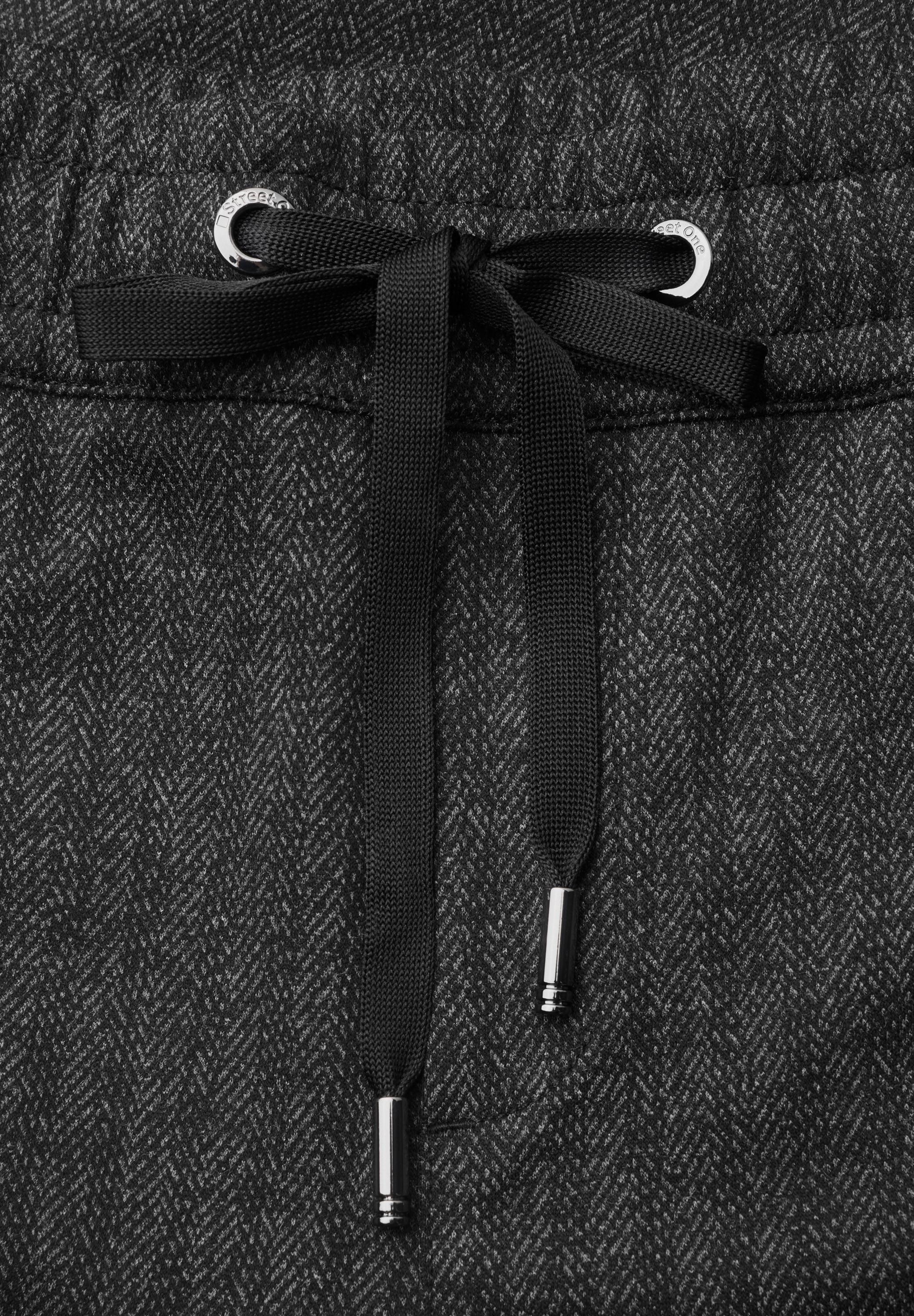 STREET ONE Stoffhose  softer Materialmix