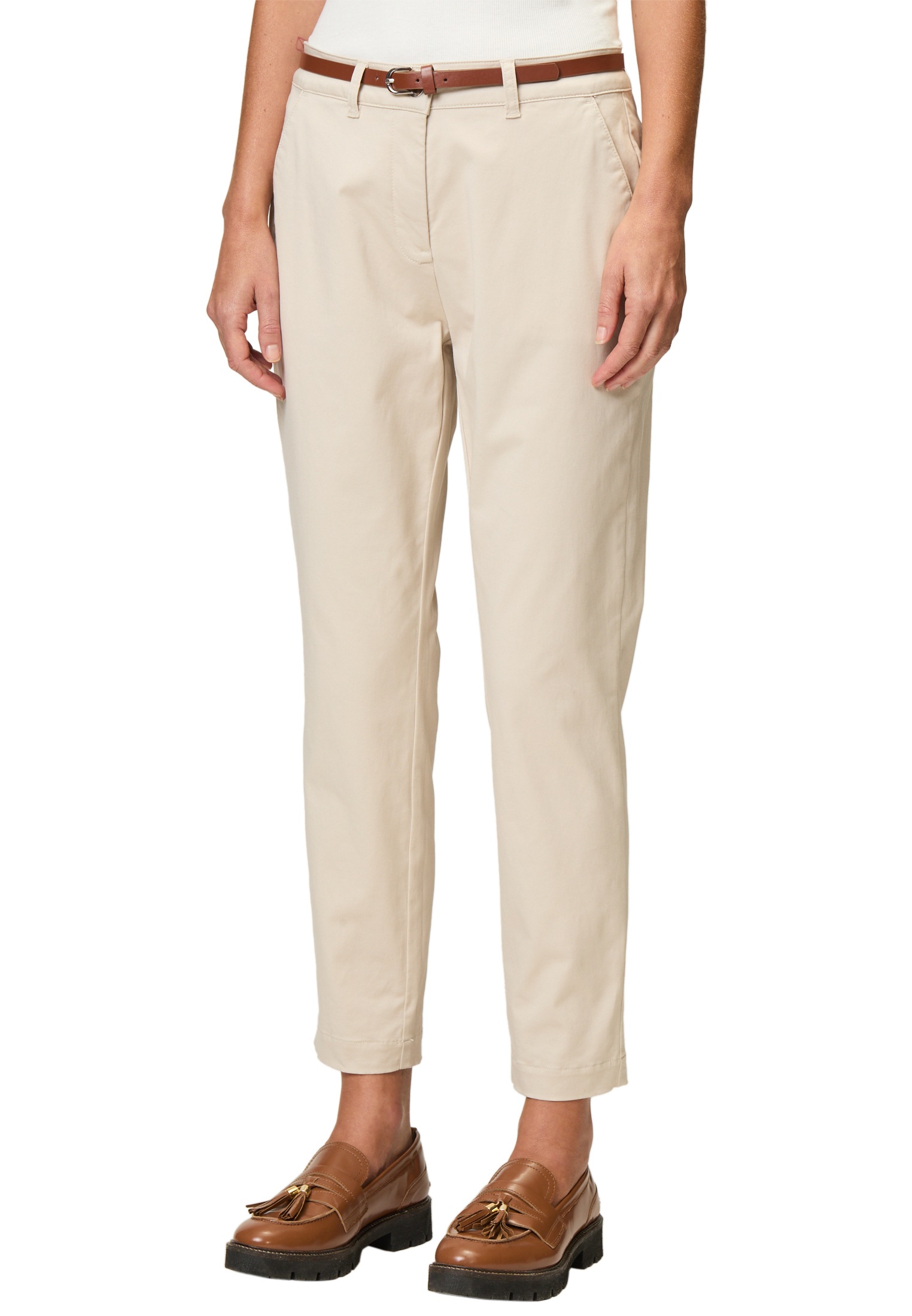 Zero Chinohose "zero Damen Chinohose mit Gürtel 28 Inch", Gürtel günstig online kaufen