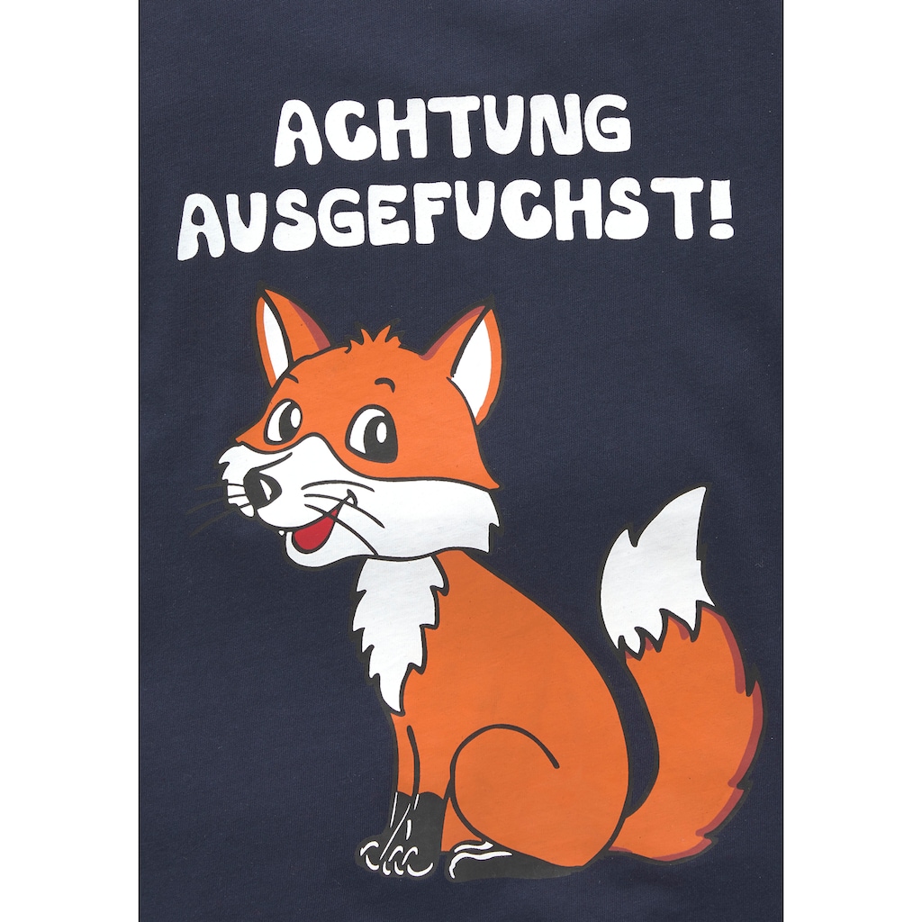 KIDSWORLD Langarmshirt »ACHTUNG AUSGEFUCHST«