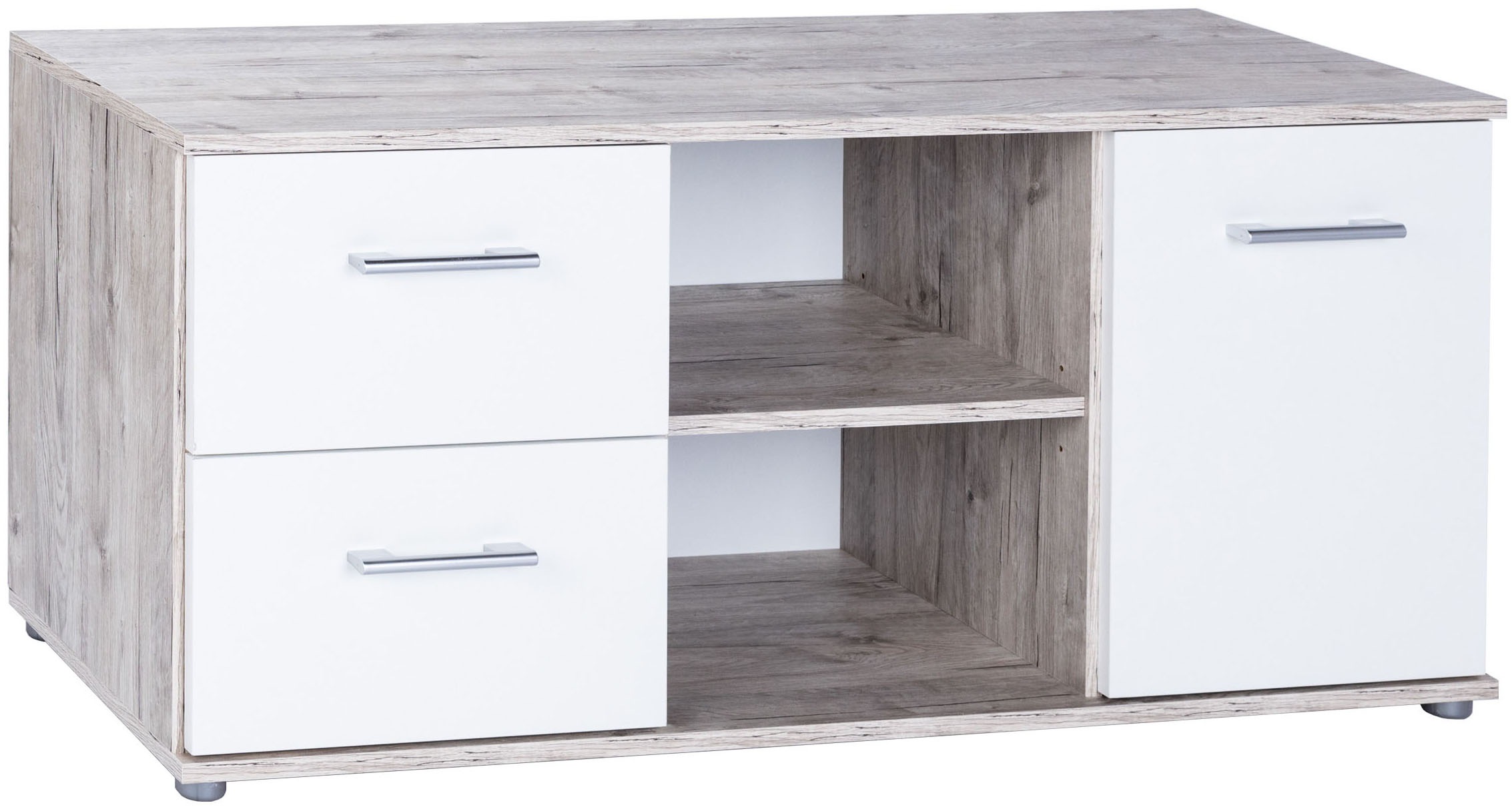 Home affaire Lowboard "Lowboard "Rieke"", (1 St.), 2 Schubkästen, 1 Drehtür günstig online kaufen