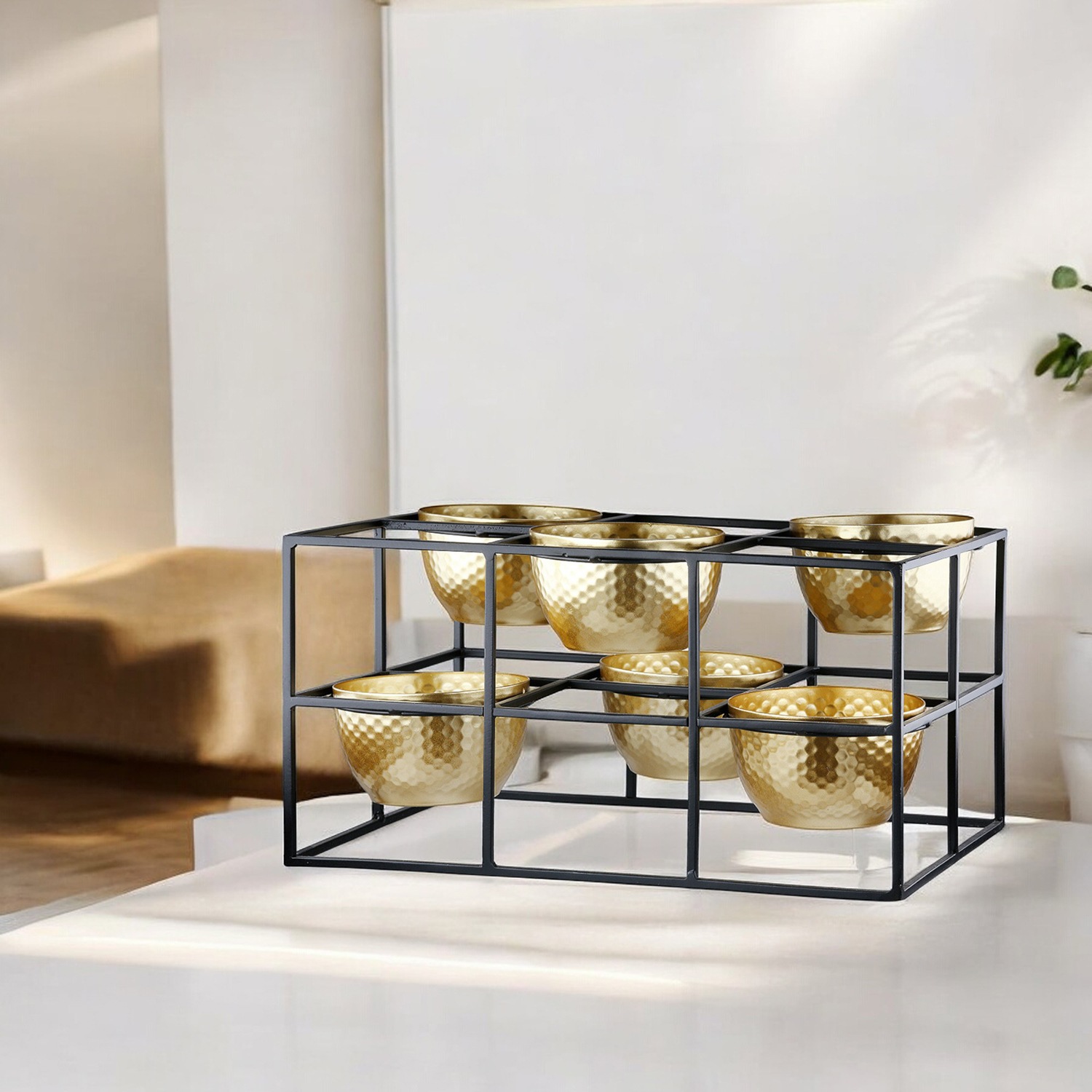 Casablanca by Gilde Teelichthalter "6er Teelichtleuchter Frame, H.14 cm", ( günstig online kaufen