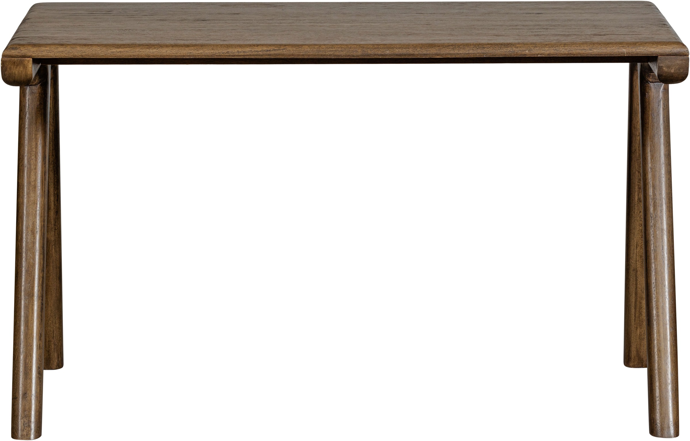 WOOOD Schreibtisch »Tug aus Mangoholz mit abgerundeter Formgebung 130x60x78 cm« Tragkraft 35 kg, Holz mit sichtbarer Maserung, einfach zu montieren