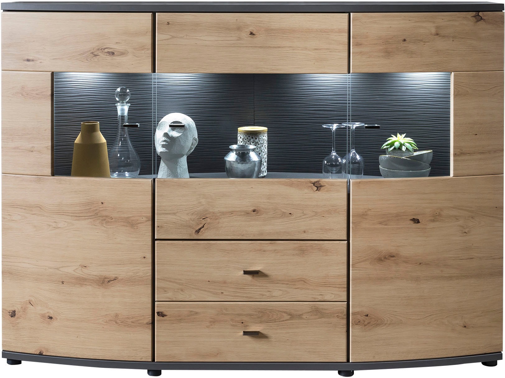 INOSIGN Highboard "DERA", Vitrine, Breite 160 cm günstig online kaufen