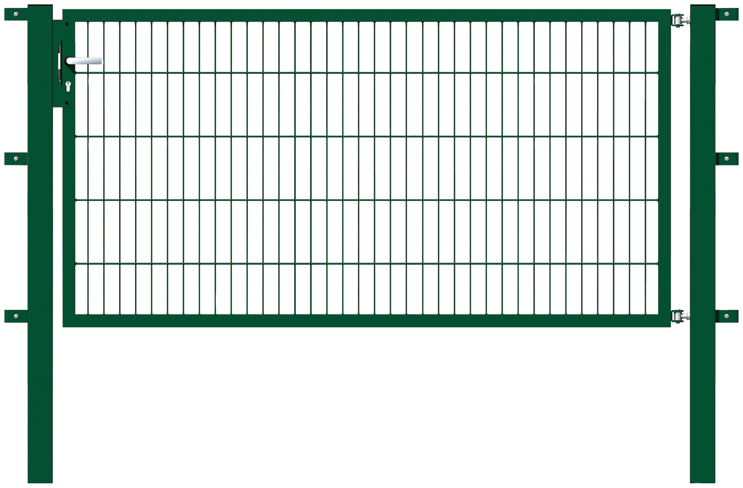 Metallzaun Einzeltor für Doppelstabmatte Anthrazit z. Einbeton. 100 cm x 10 günstig online kaufen