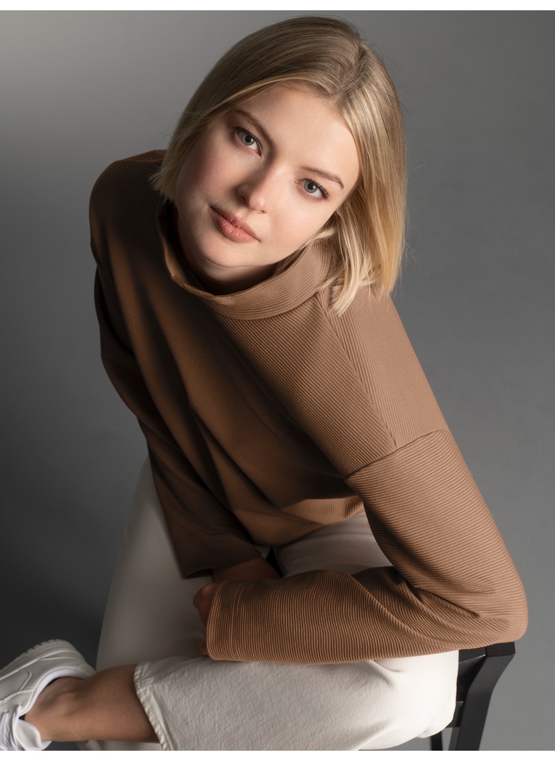 Trigema Sweatshirt "TRIGEMA Sweatshirt mit Stehkragen" günstig online kaufen