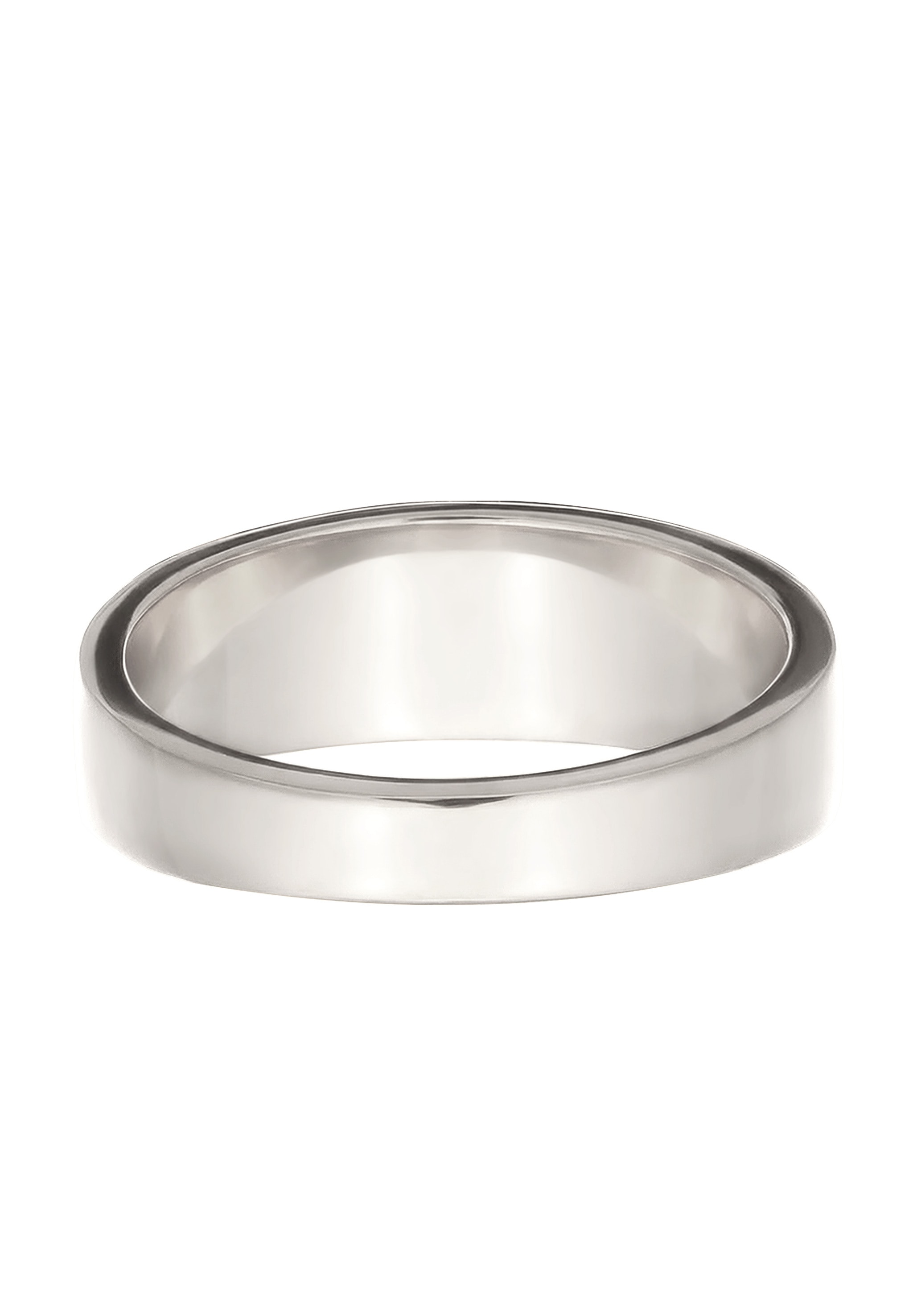 Kuzzoi Silberring »Ring Bandring Emaille Schwarz 925 Sterling Silber«