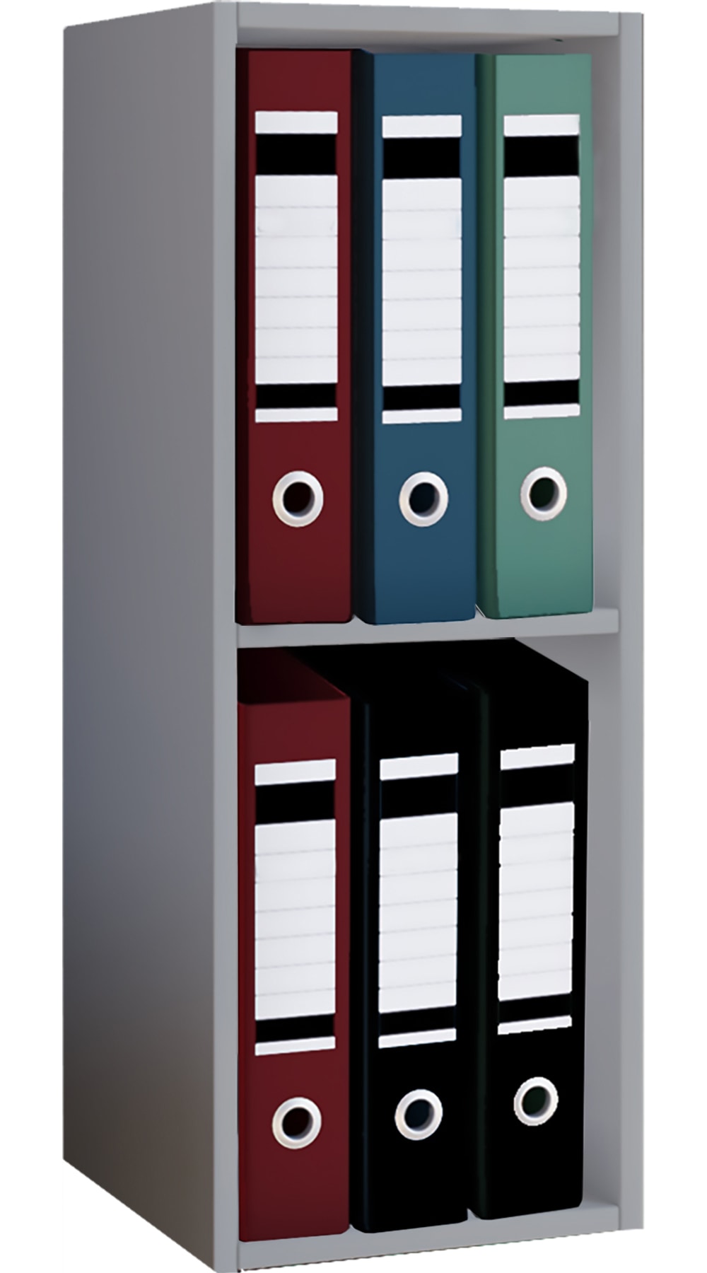 VCM Bücherregal "Holz Büro Regal Bücher Ordner Aktenregal Offas 2f" 1 Stk. tlg.