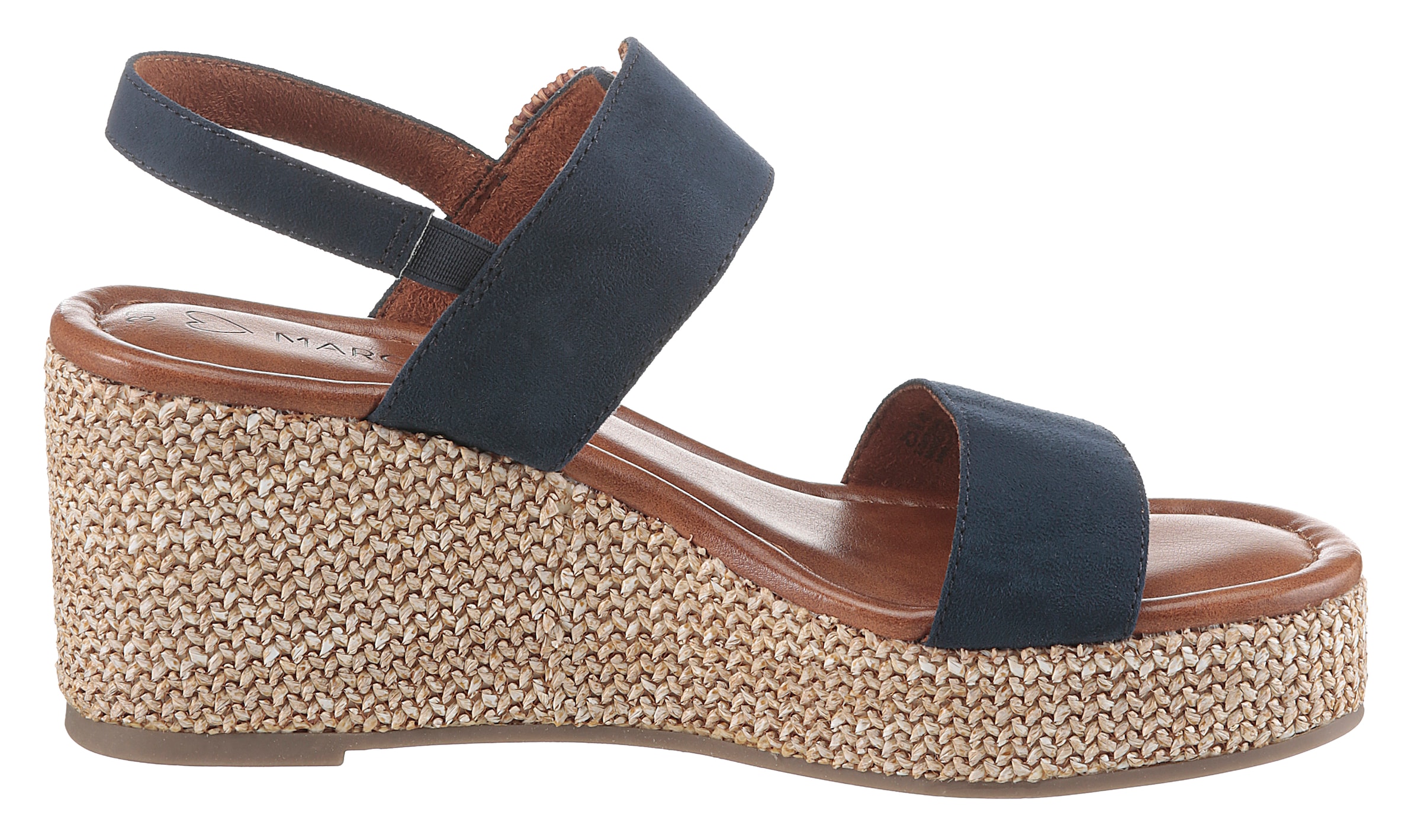 MARCO TOZZI Keilsandalette, Sommerschuh, Riemchensandale mit Feel Me-Ausstattung