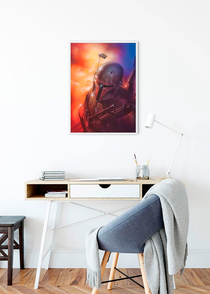 Thumbnail - Komar Bild "Star Wars Classic Mandalorian" Star Wars 1 Stk. tlg. Wandbild zur Dekoration im Kinderzimmer - ohne Rahmen