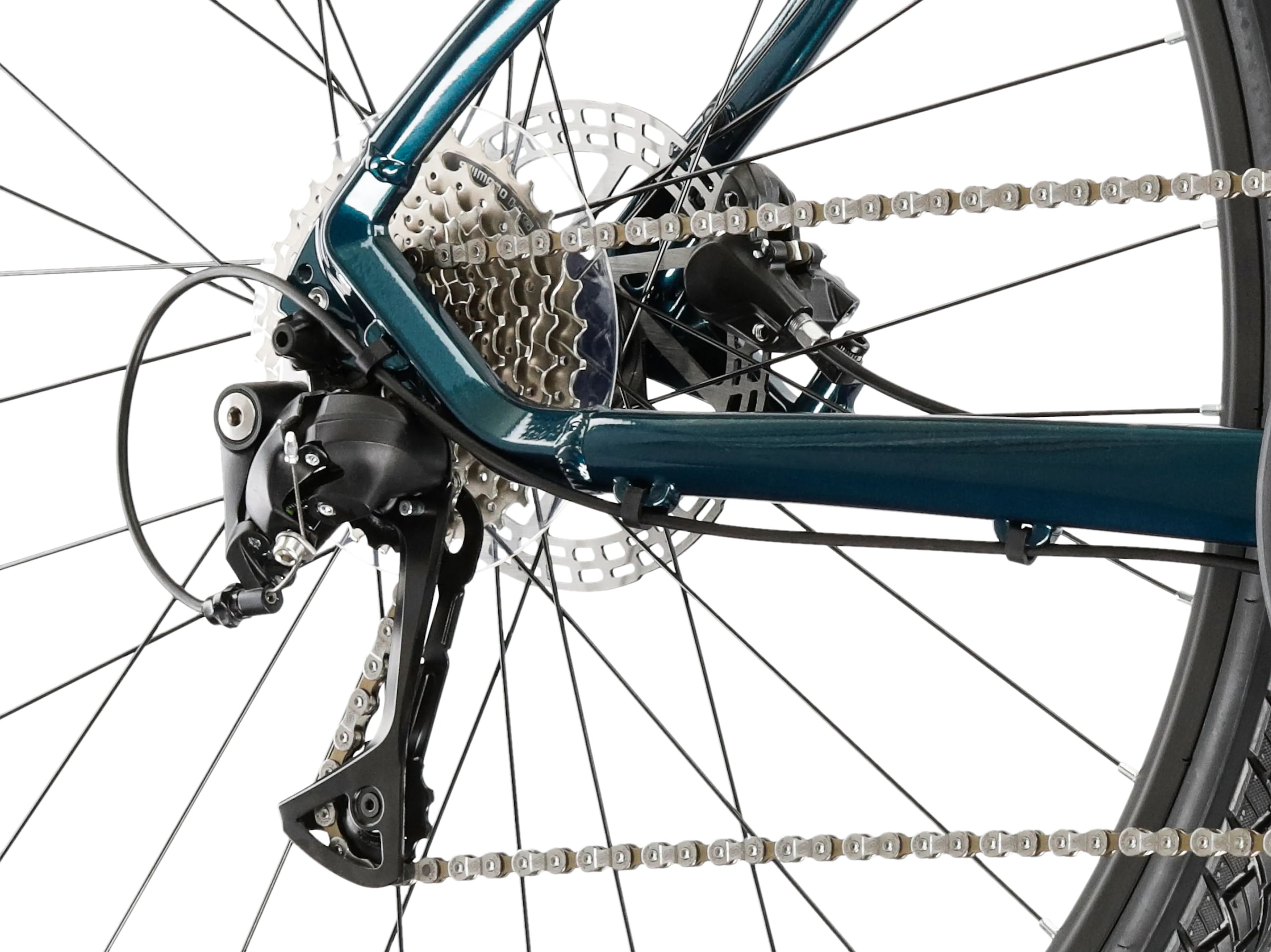 Kross Crossrad »KROSS Crossbike Evado 5.0 28" türkis 27 Gänge«, 27 Gang, Shimano, Acera Schaltwerk, Kettenschaltung