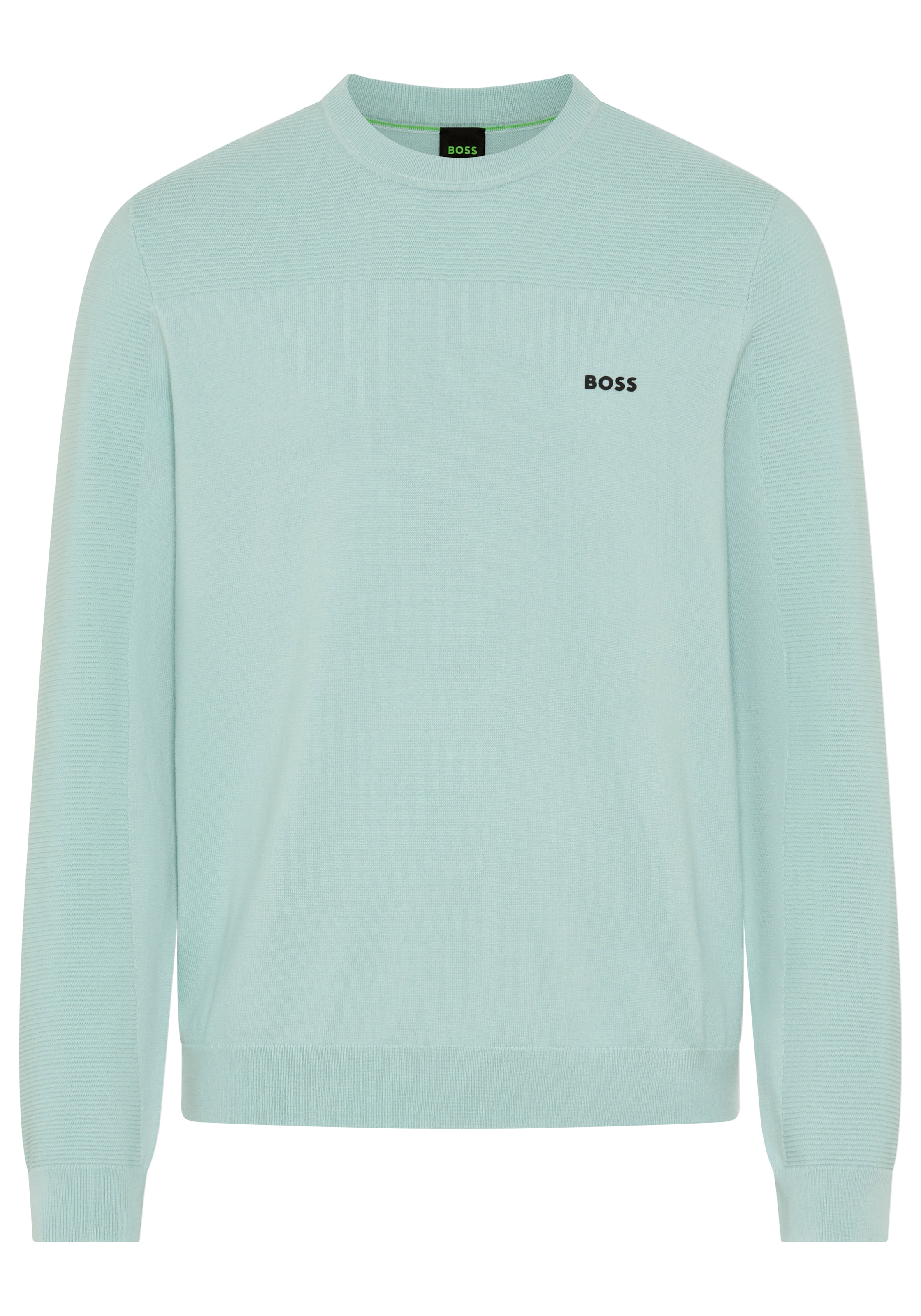 BOSS GREEN Strickpullover "KN Momentum-X CN" Rundhalsausschnitt, Regular Fi günstig online kaufen