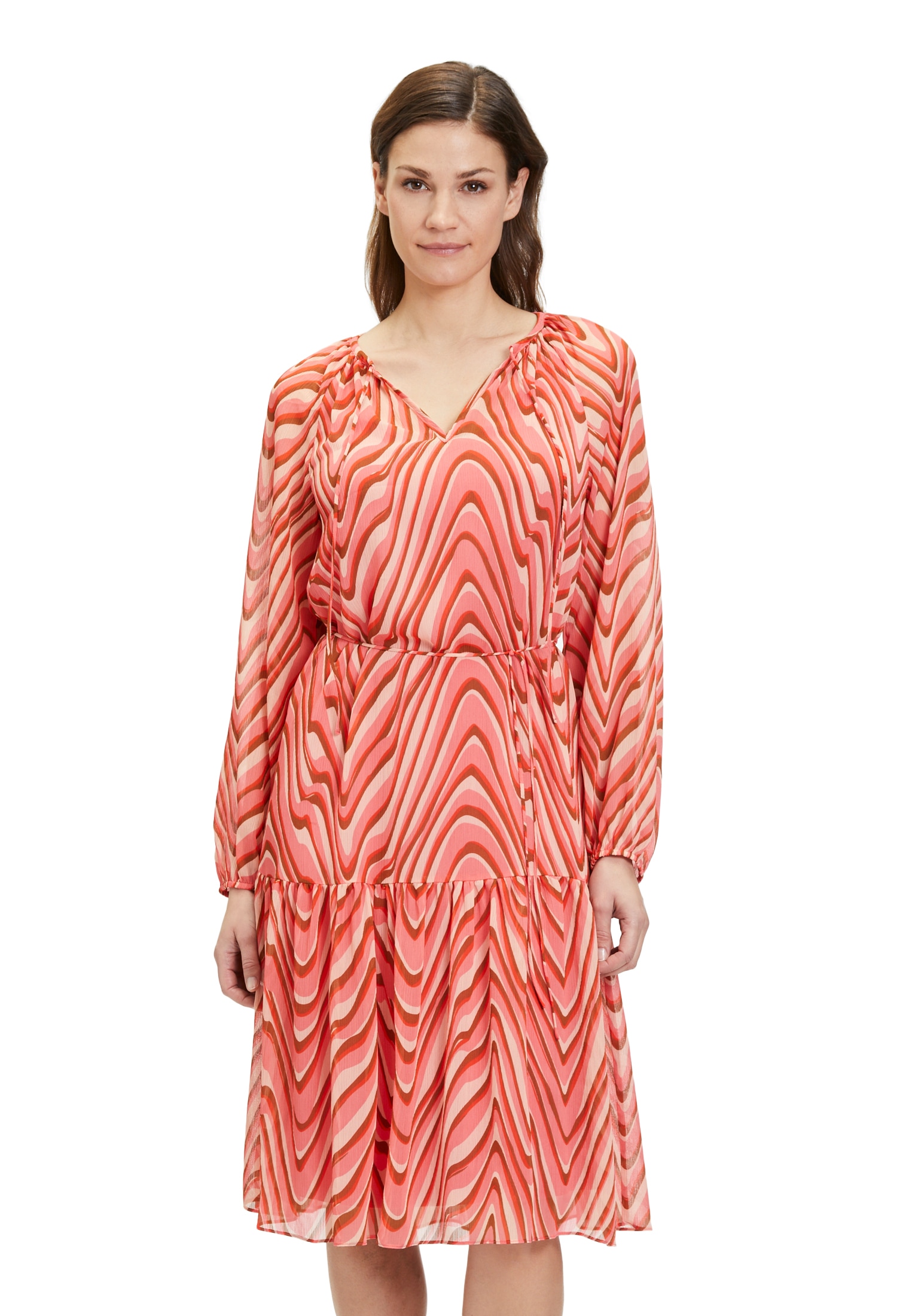 Cartoon Chiffonkleid "Cartoon Damen Sommerkleid Chiffonkleid langarm", Desi günstig online kaufen