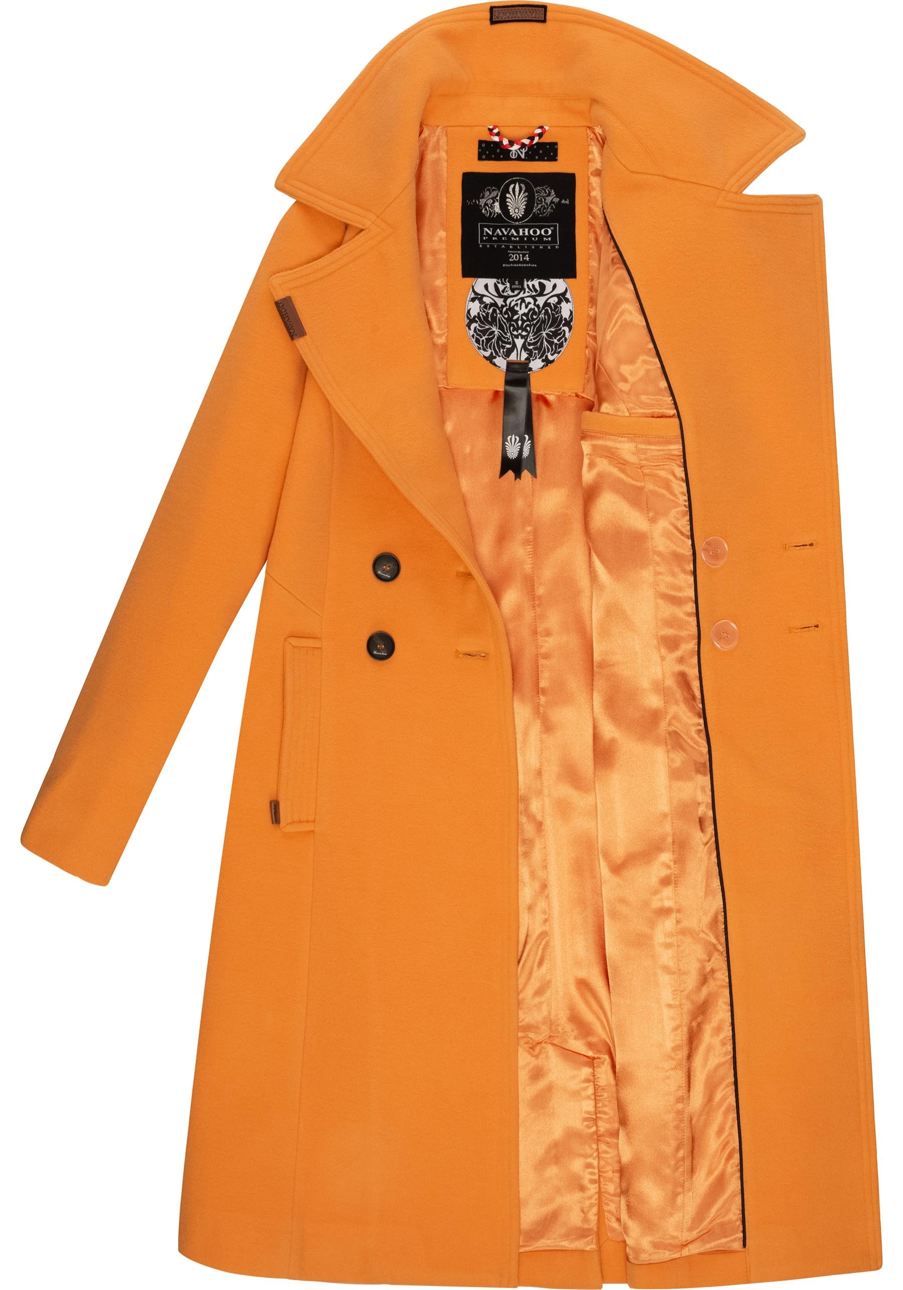 Navahoo Wintermantel kaufen in BAUR Trenchcoat edler | Damen Wollmantel-Optik »Wooly«, online