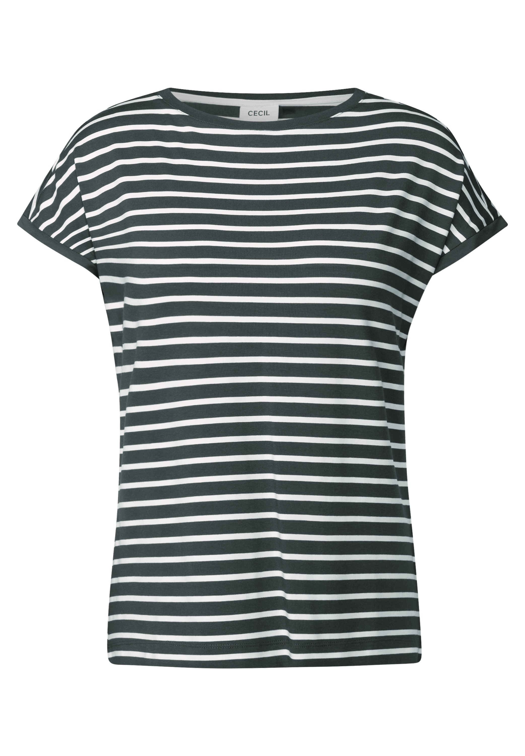 Cecil Rundhalsshirt, mit U-Boot-Ausschnitt