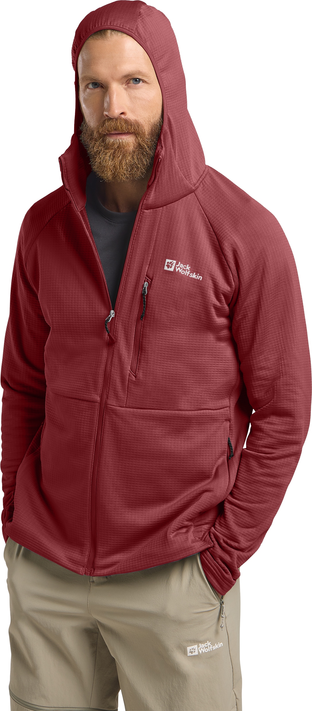 Jack Wolfskin Fleecejacke »KOLBENBERG HOODED FZ M«