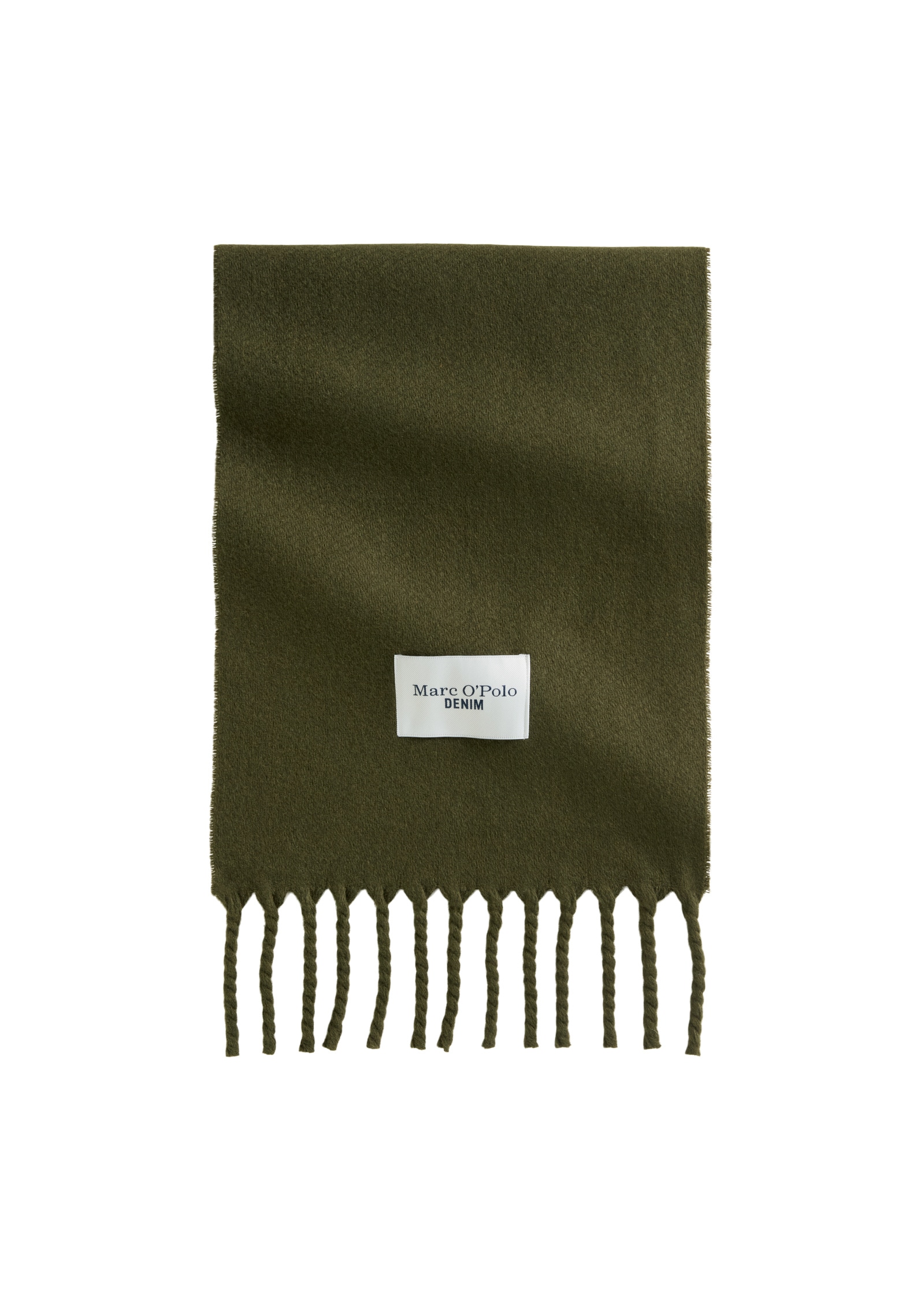 Marc OPolo DENIM Wollschal "mit langen Fransen" günstig online kaufen