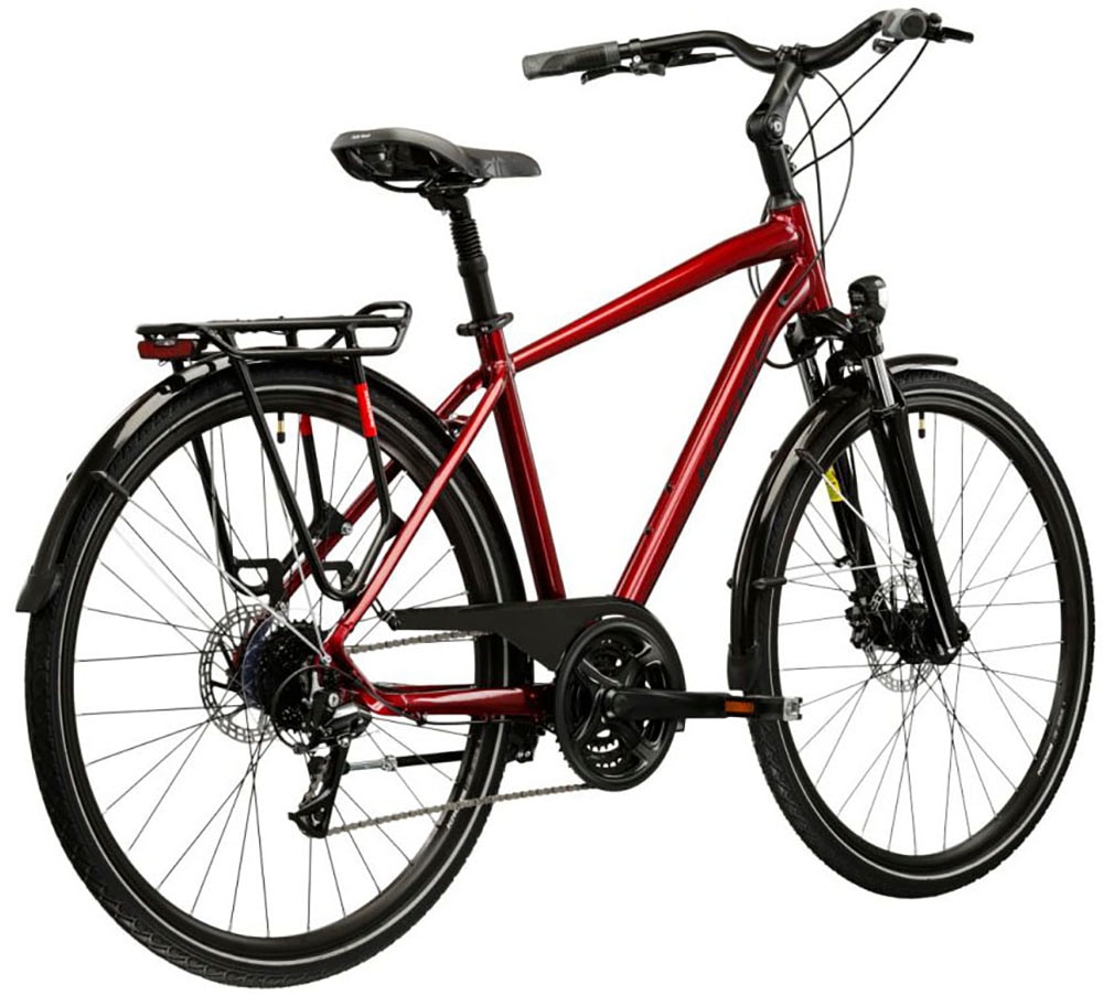 Kross Trekkingrad »Herren-Trekkingrad 28" Trans 4.0 Rot 24 Gänge« 24 Gang Shimano ACERA M3020 Schaltwerk Kettenschaltung