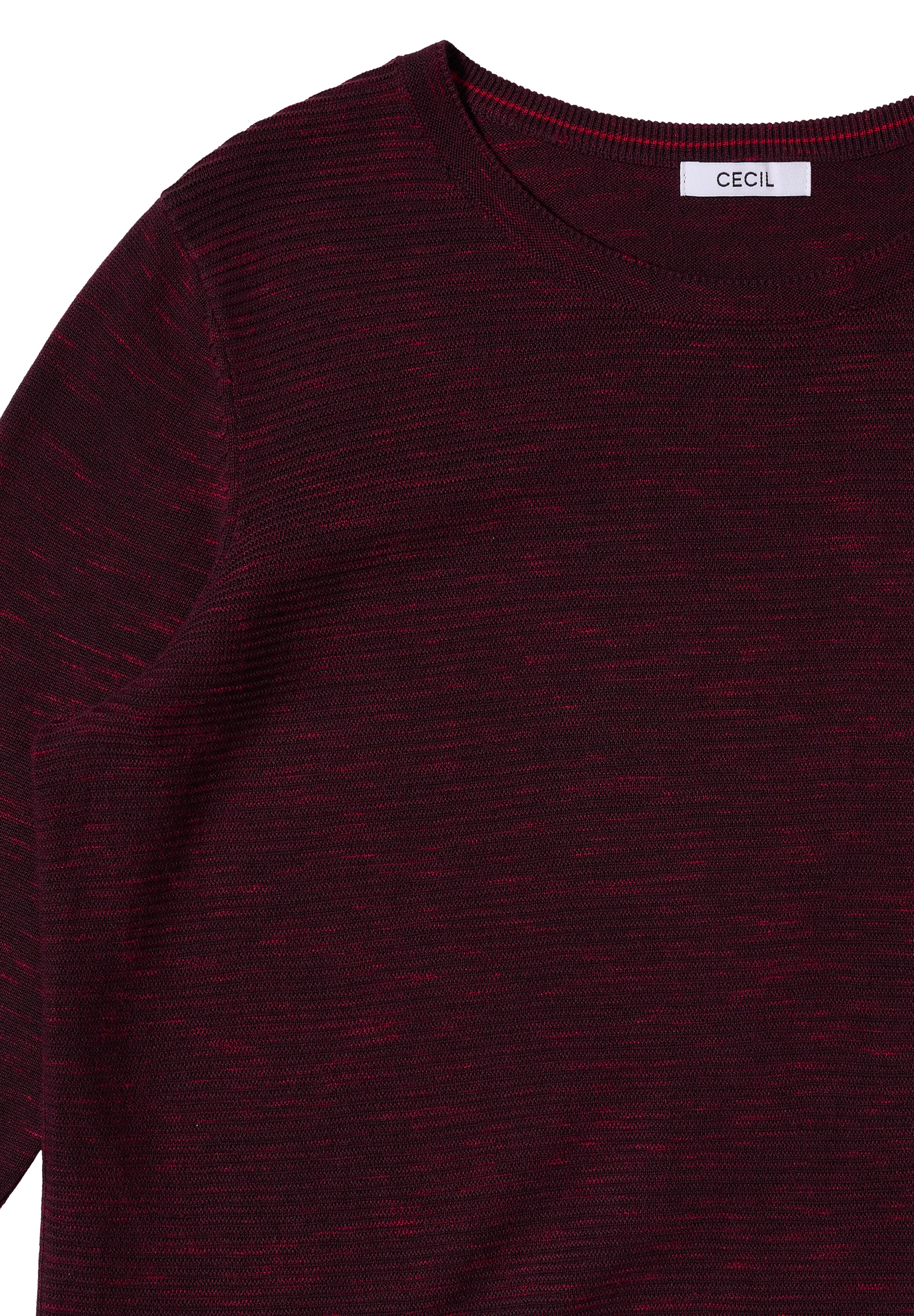 Cecil Rundhalspullover mit Struktur