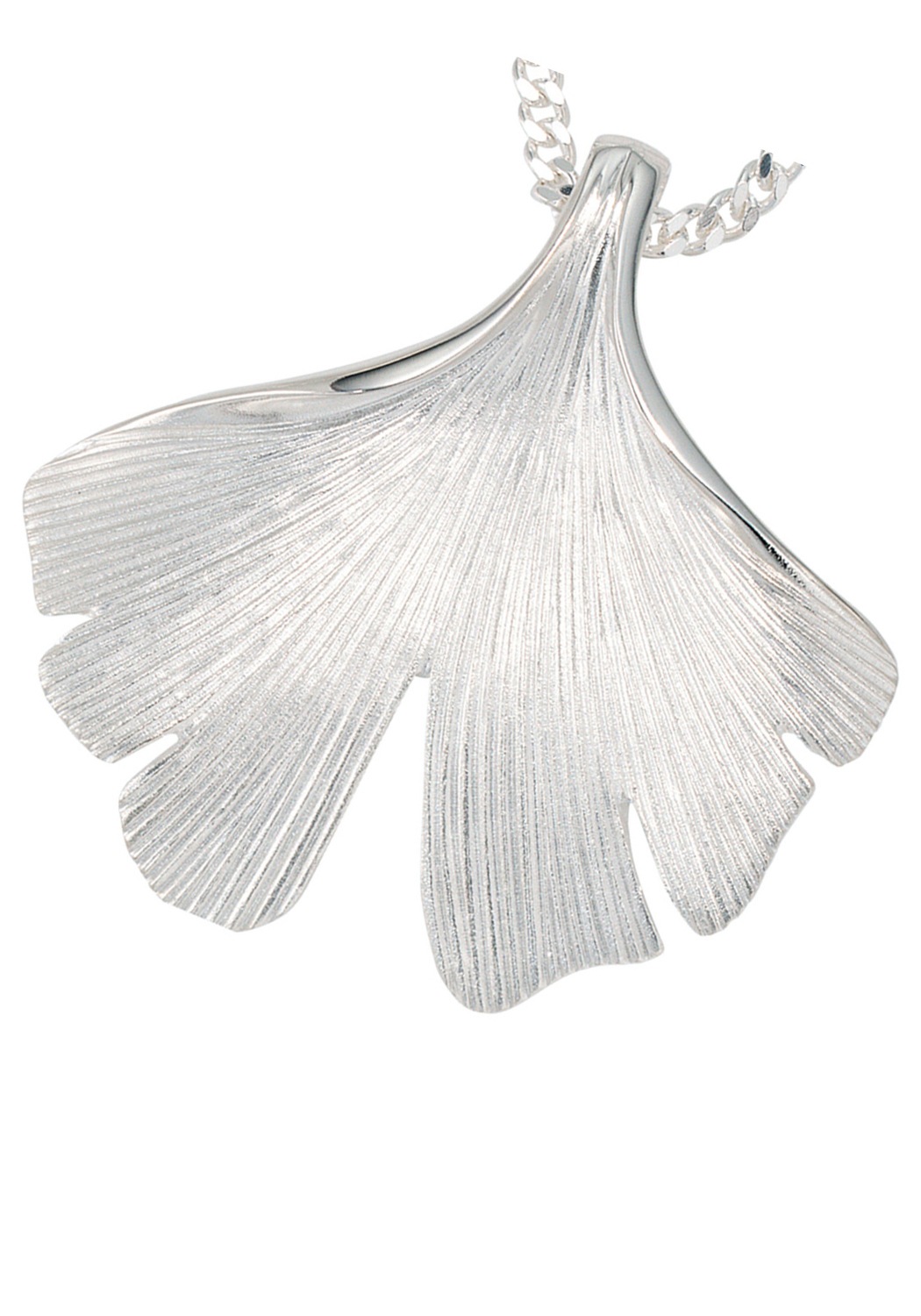 JOBO Kettenanhänger »Anhänger Ginkgo Ginko 44 mm«  925 Silber