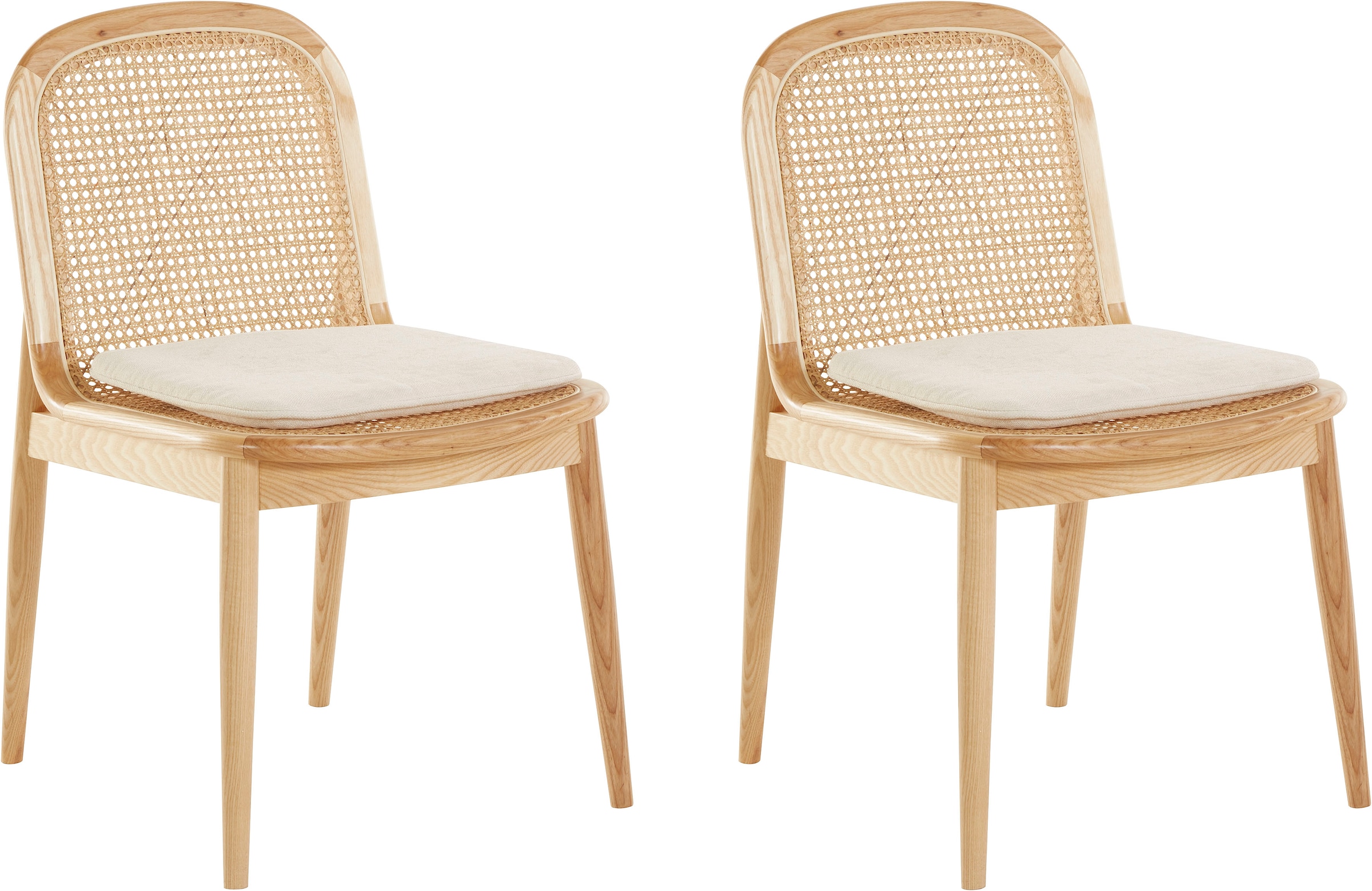 LeGer Home by Lena Gercke Esszimmerstuhl "Lina, 2er-Set, Massivholz" (Set) günstig online kaufen