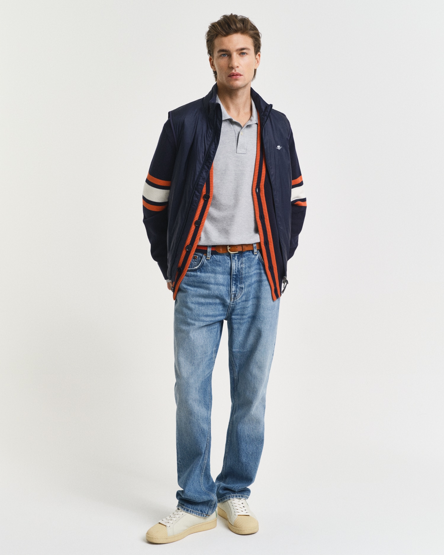 Gant Poloshirt »REG SHIELD LS PIQUE RUGGER«, mit Logotickerei auf der Brust