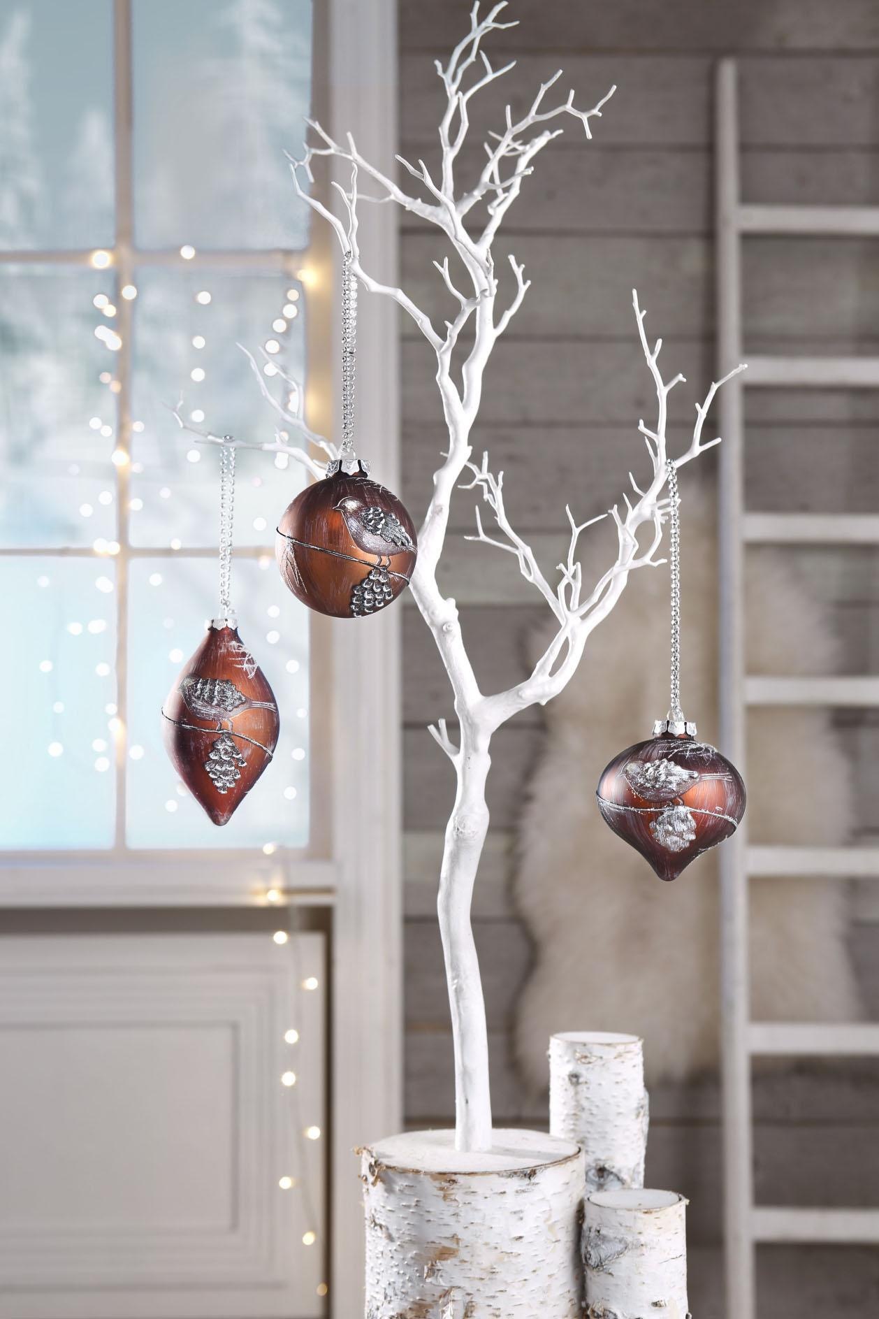 my home Winterliche Kunstpflanze »Weihnachtsdeko«, Deko-Ast