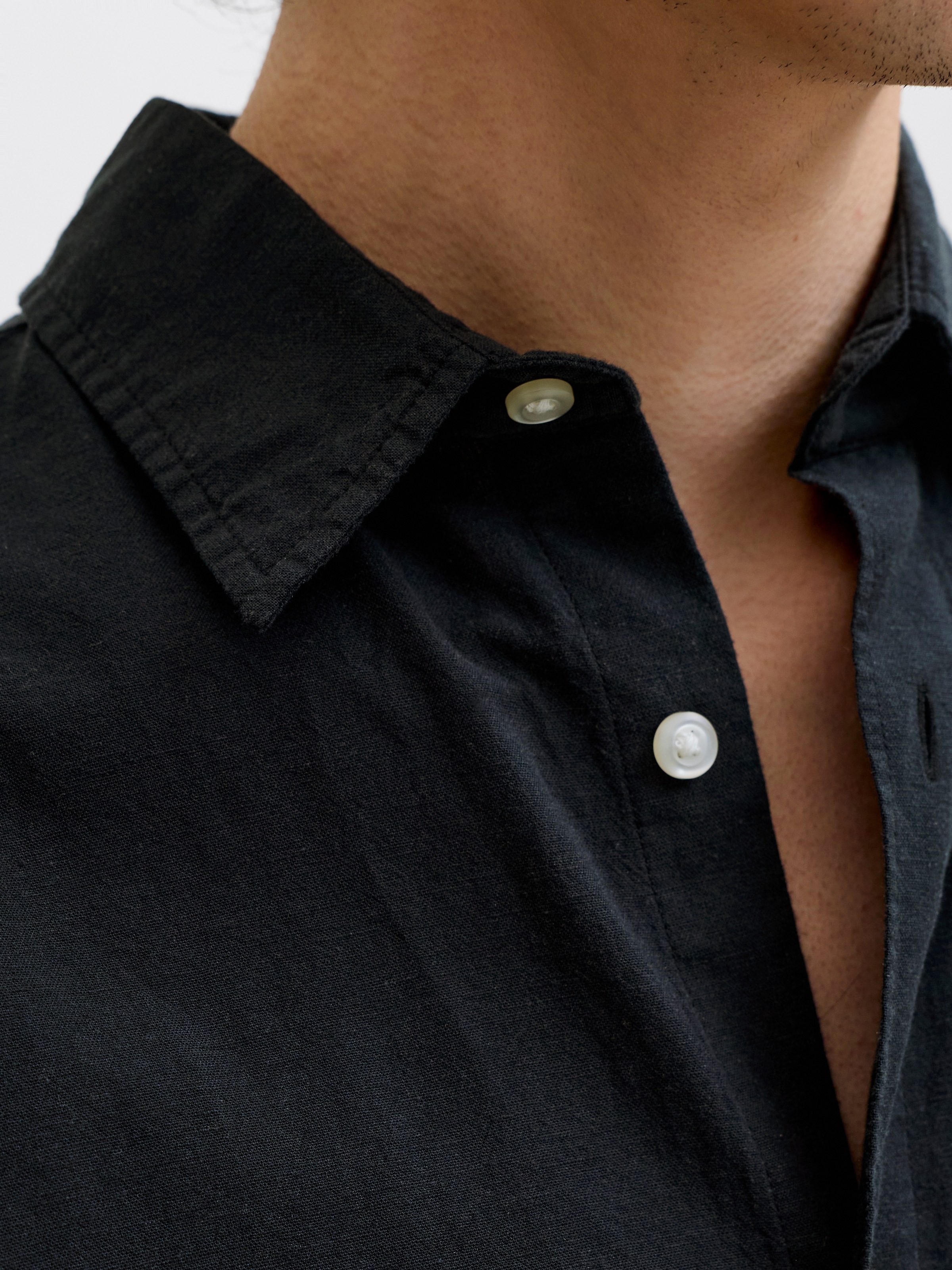 Thumbnail - Jack & Jones PlusSize Kurzarmhemd "JJEBREEZE LINEN BLEND SHIRT S/S SN PLS" mit Leinen, regular fit